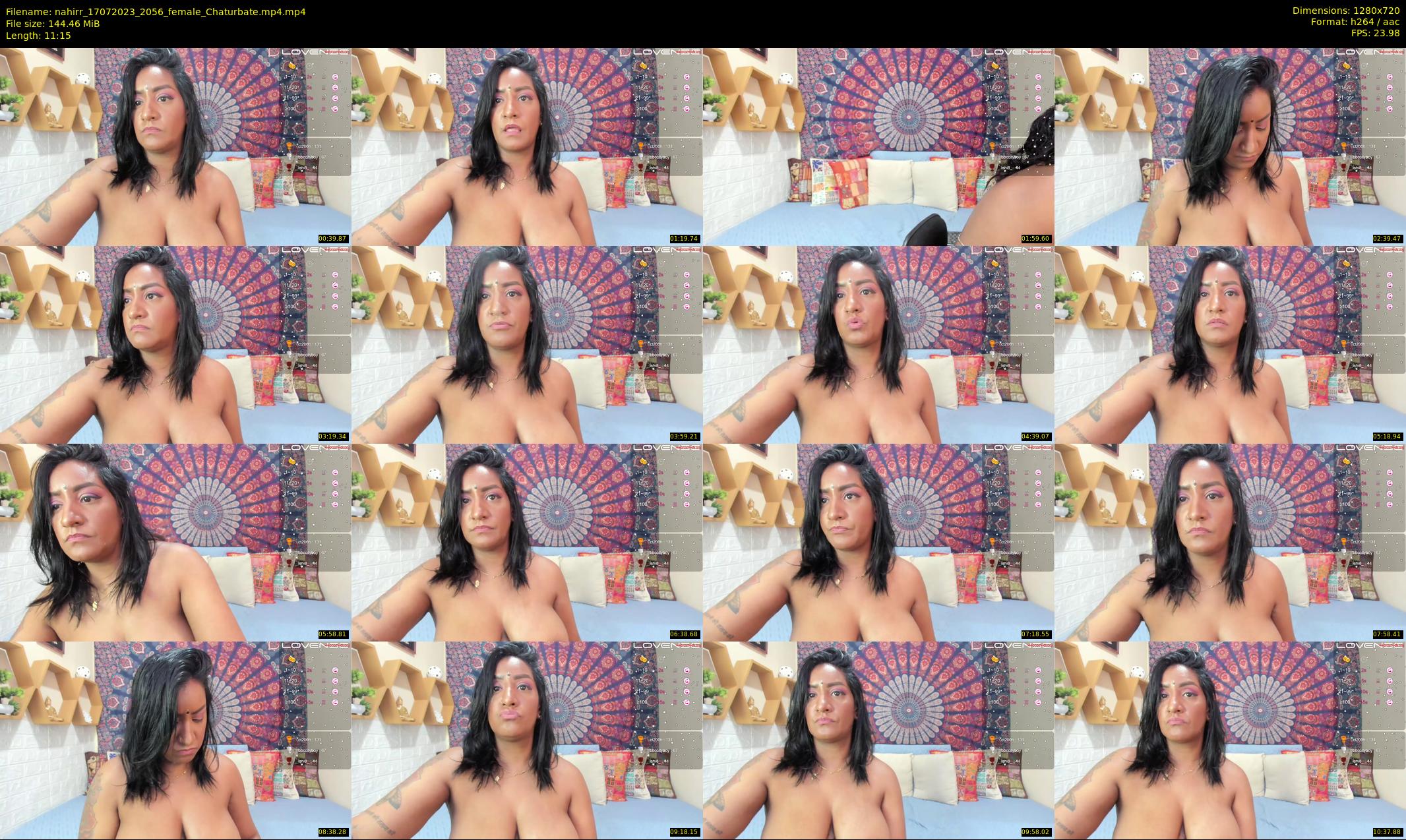 nahirr — 12 minute Chaturbate female cam show recording, 720p, Jul 17, 2023