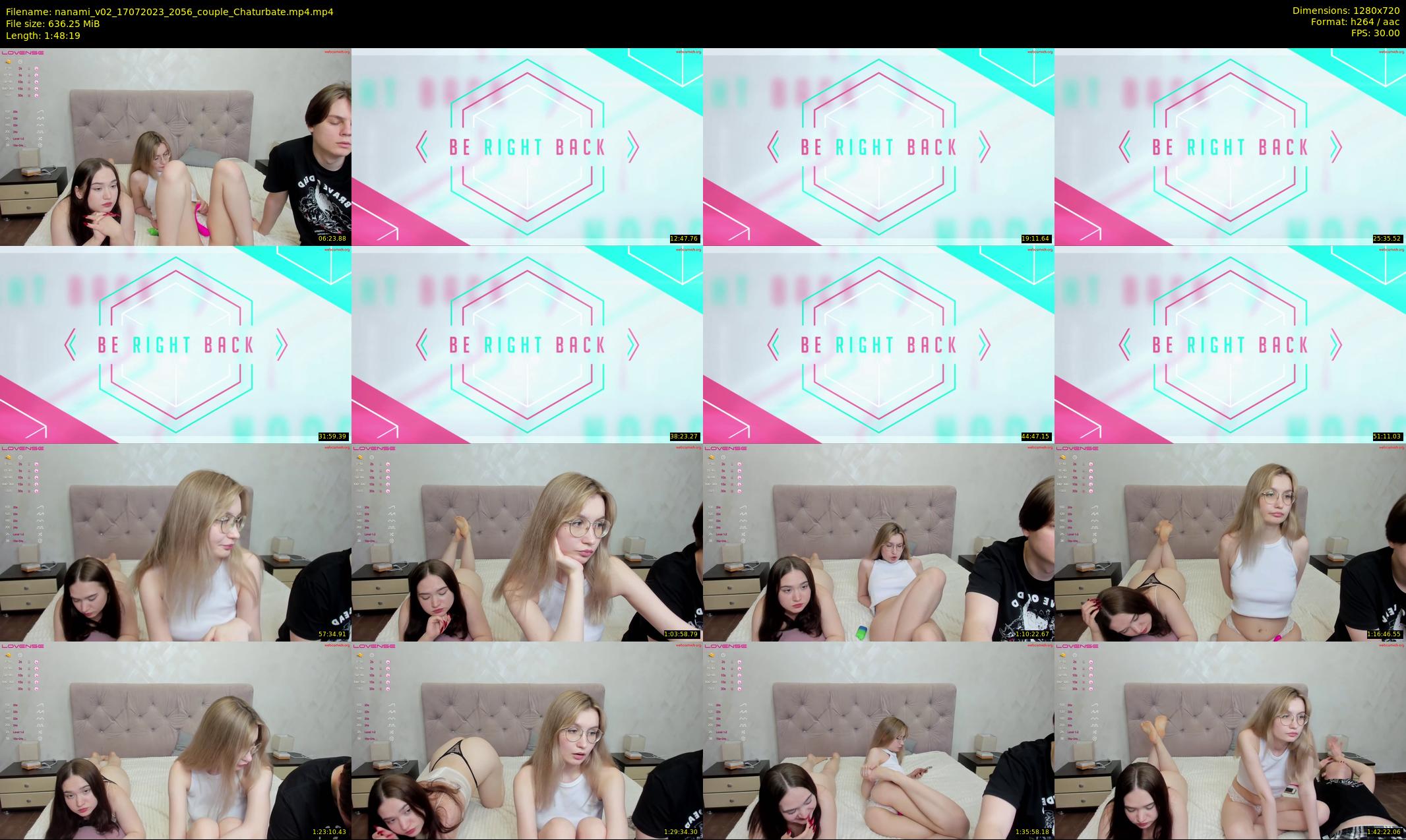 nanami_v02 — 109 minute Chaturbate couple cam show recording, 720p, Jul 17, 2023