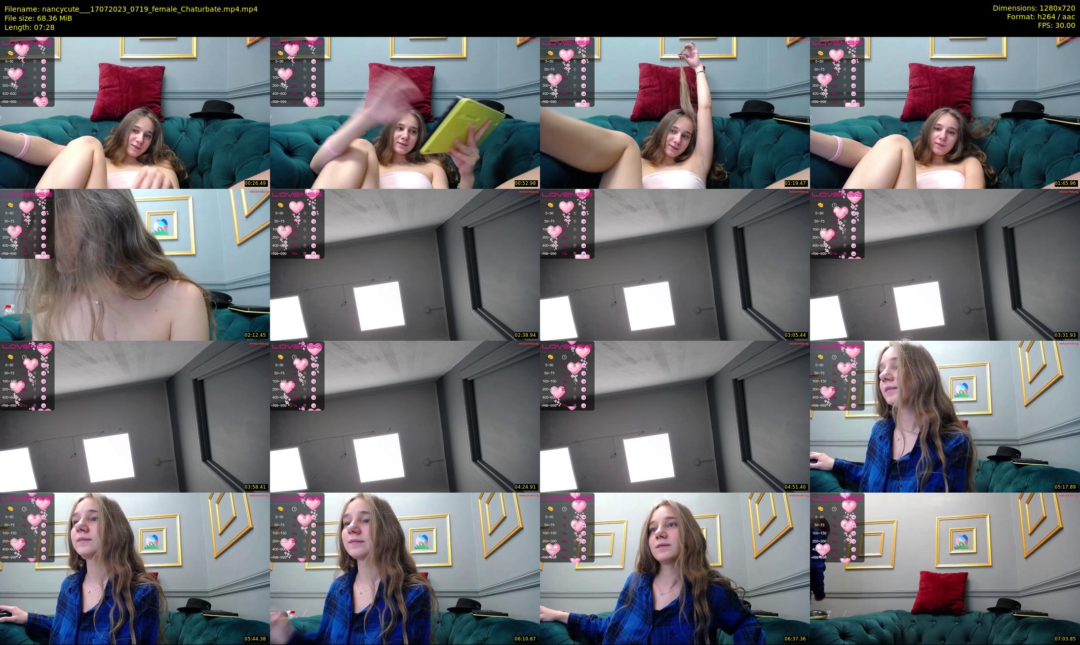 nancycute__ — 8 minute Chaturbate female cam show recording, 720p, Jul 17, 2023
