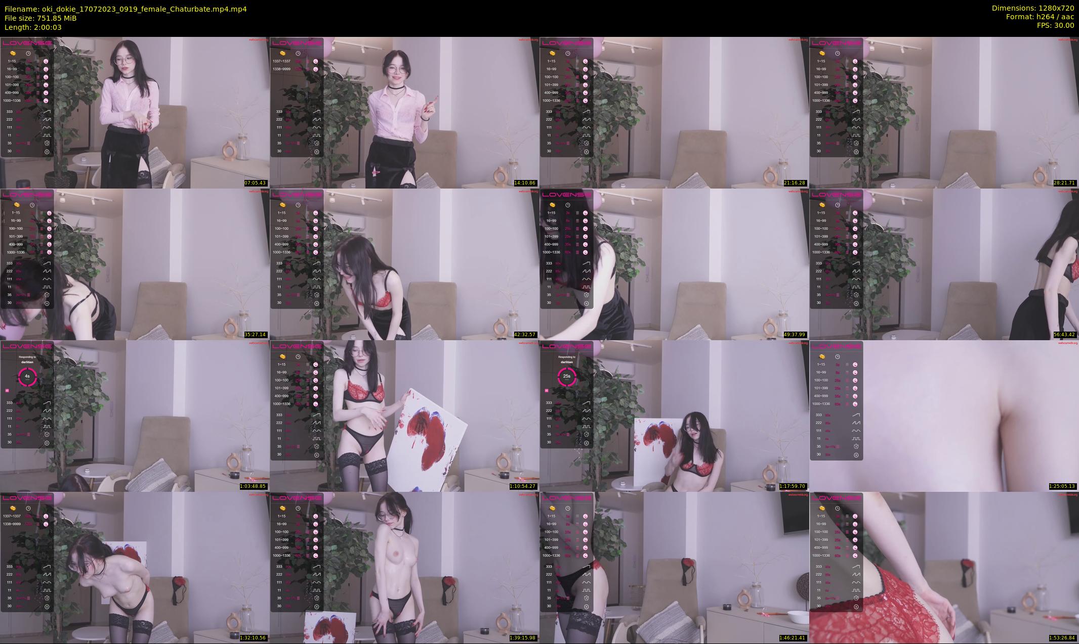 oki_dokie — 121 minute Chaturbate female cam show recording, 720p, Jul 17, 2023