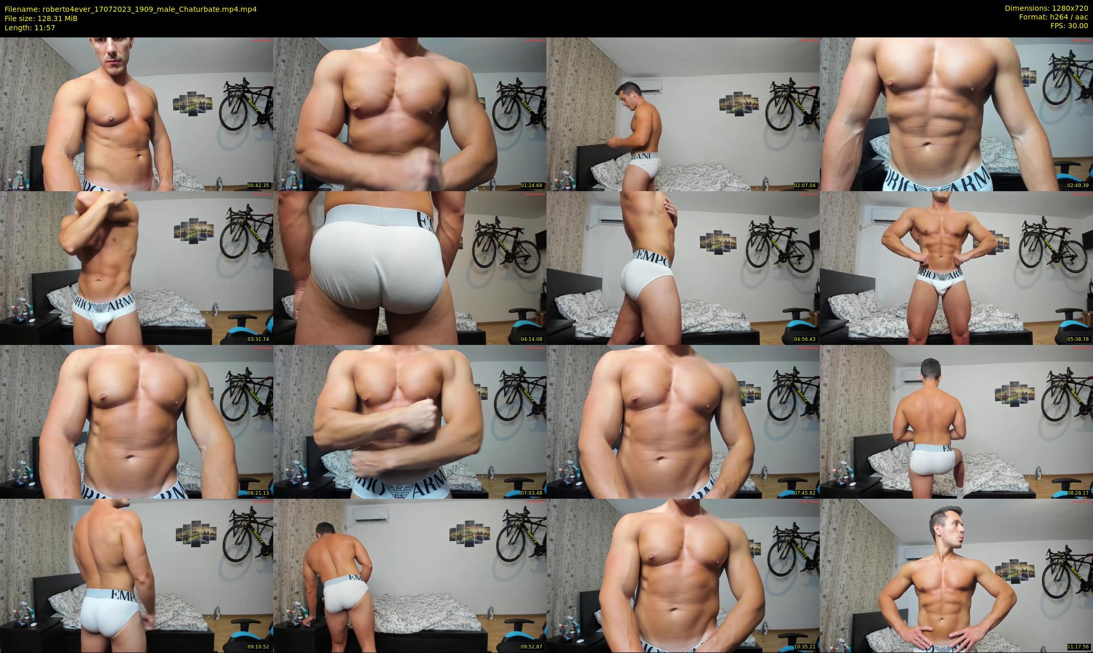 roberto4ever — 12 minute Chaturbate male cam show recording, 720p, Jul 17, 2023