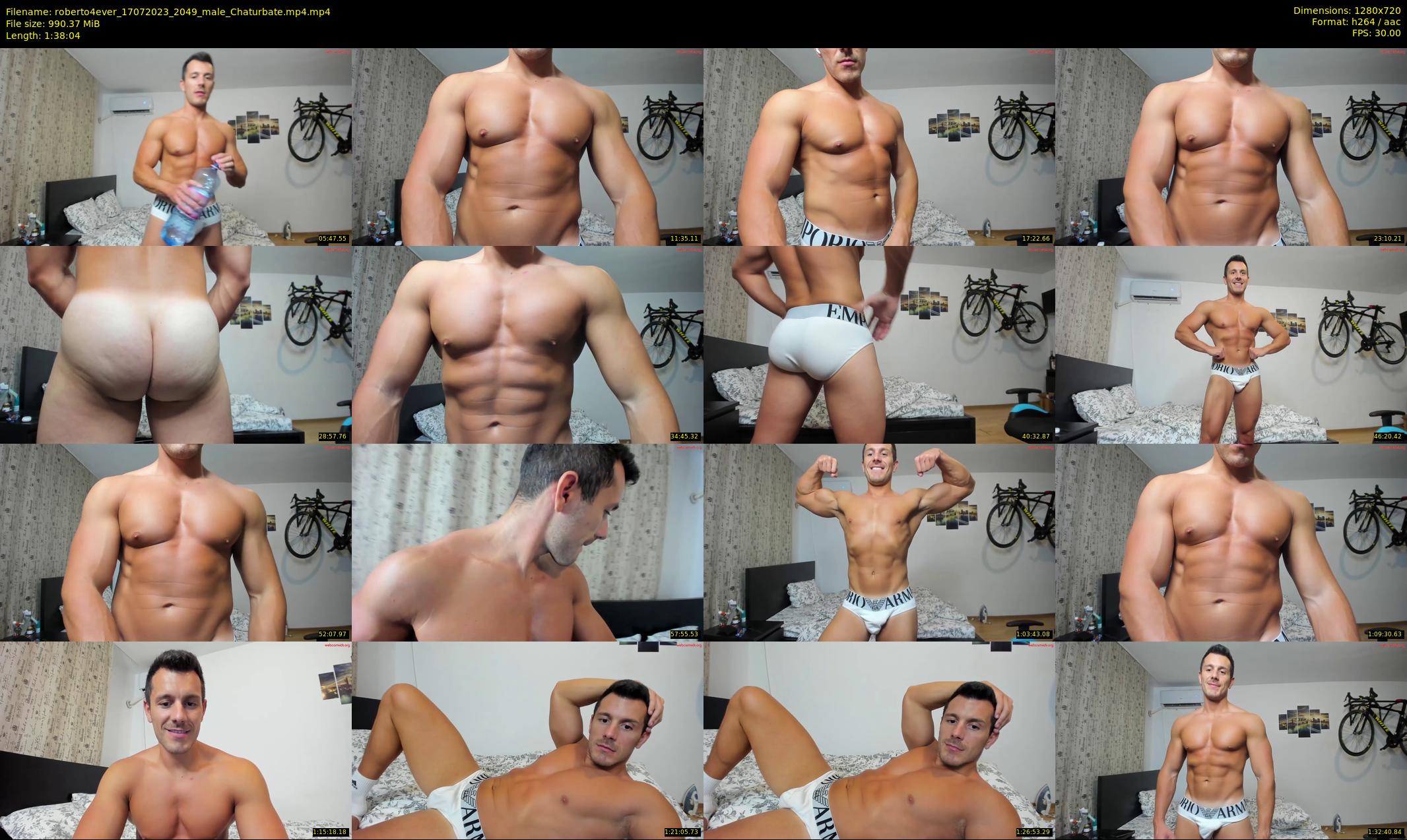 roberto4ever — 99 minute Chaturbate male cam show recording, 720p, Jul 17, 2023