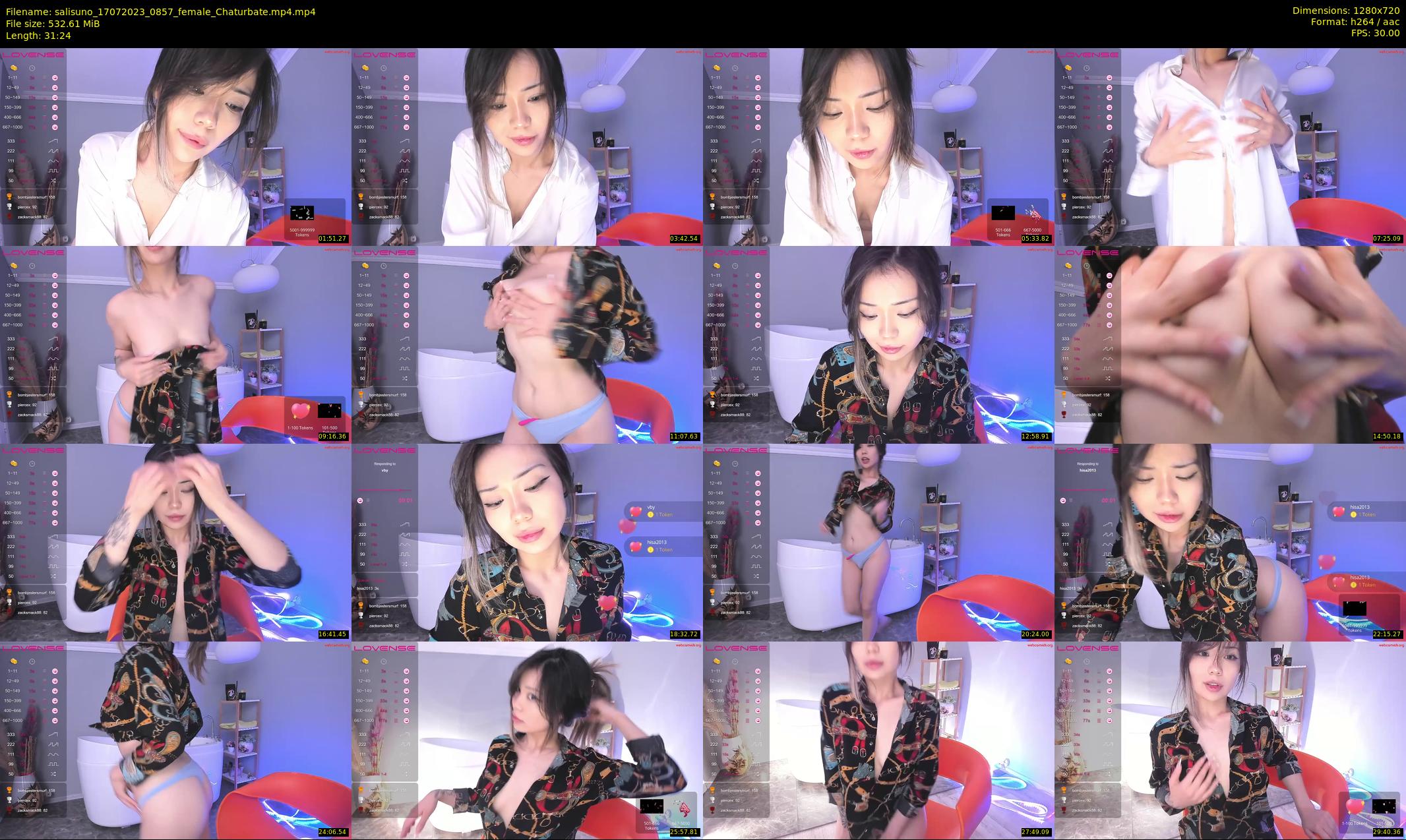 salisuno — 32 minute Chaturbate female cam show recording, 720p, Jul 17, 2023
