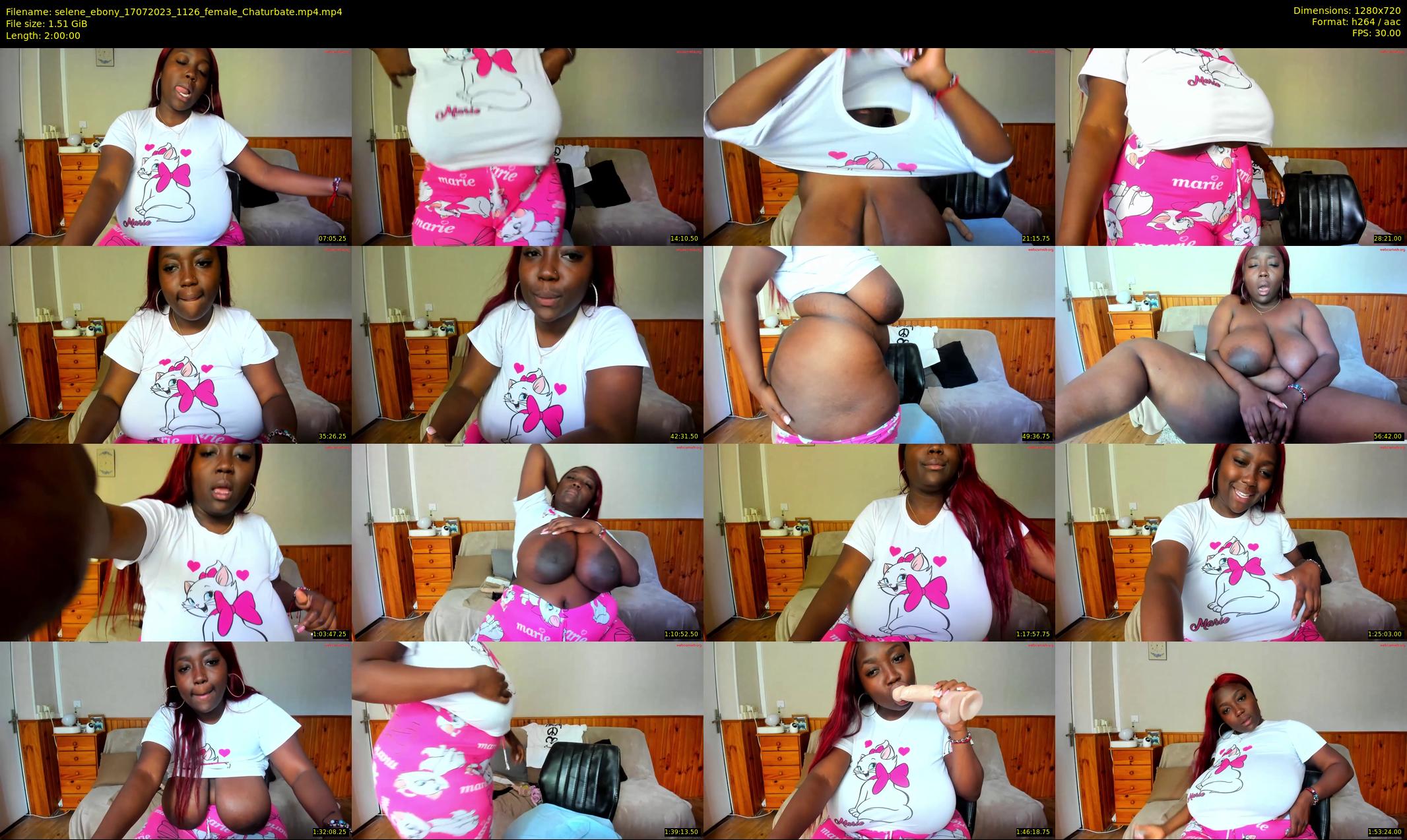 selene_ebony — 120 minute Chaturbate female cam show recording, 720p, Jul 17, 2023