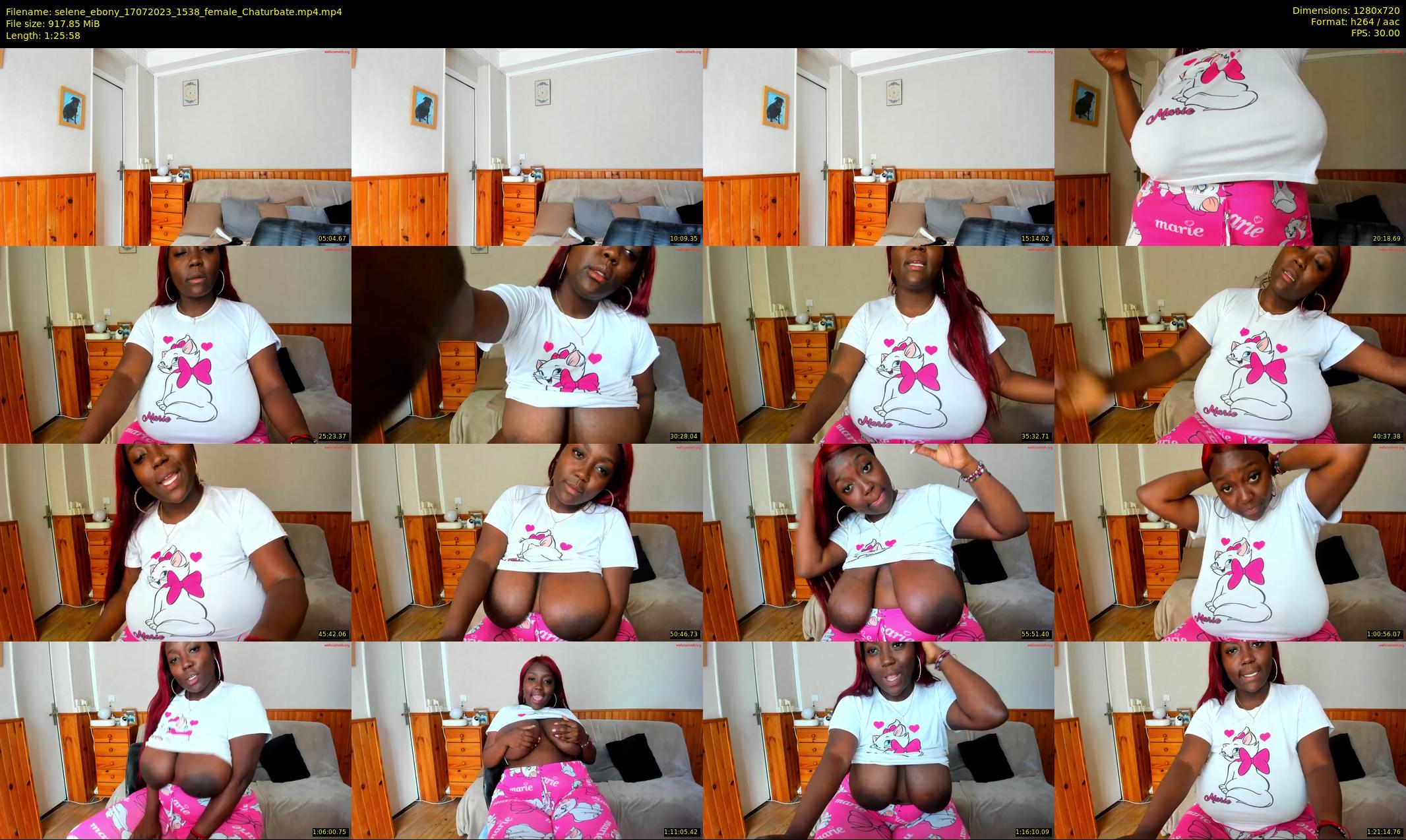 selene_ebony — 86 minute Chaturbate female cam show recording, 720p, Jul 17, 2023