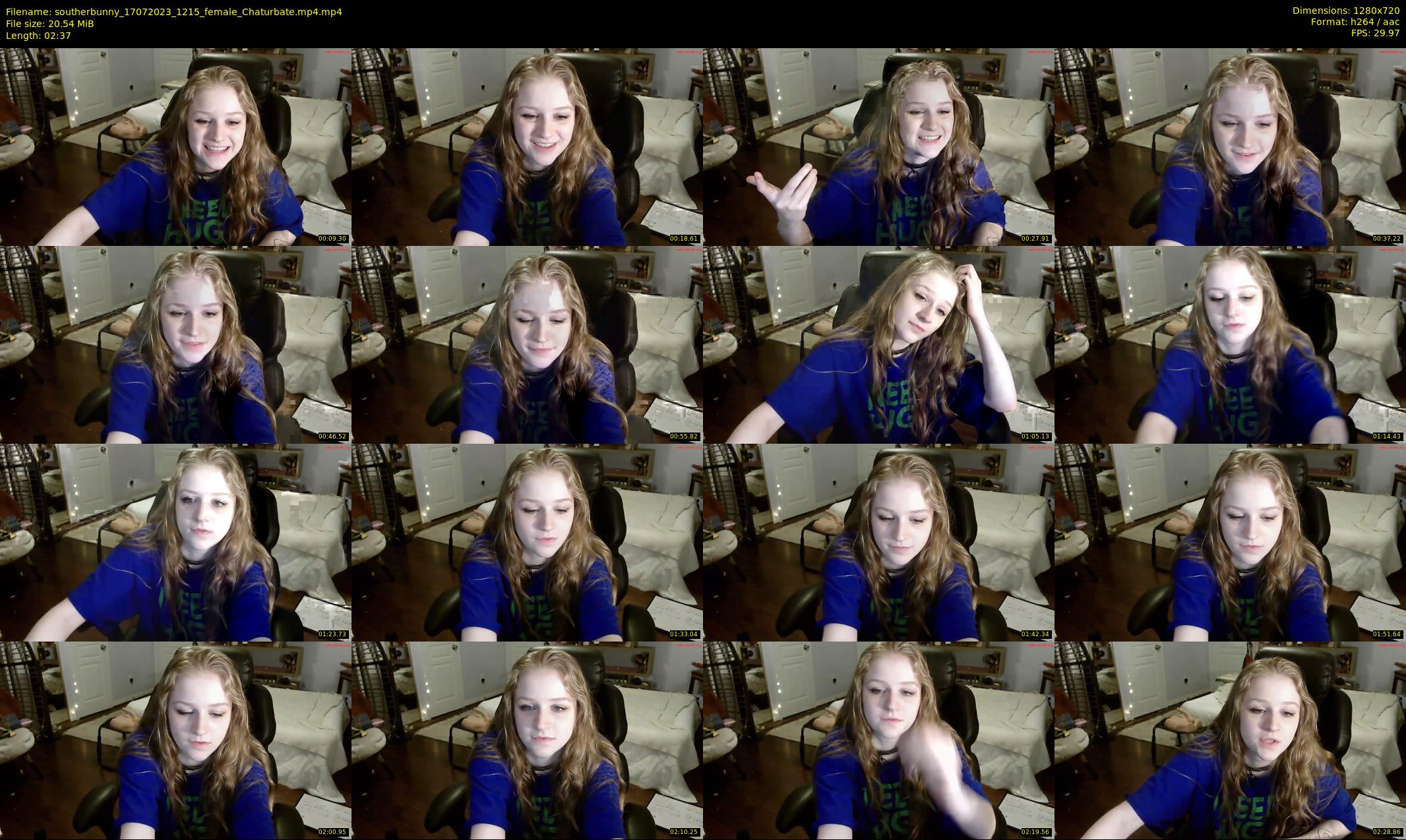 southerbunny — 3 minute Chaturbate female cam show recording, 720p, Jul 17, 2023