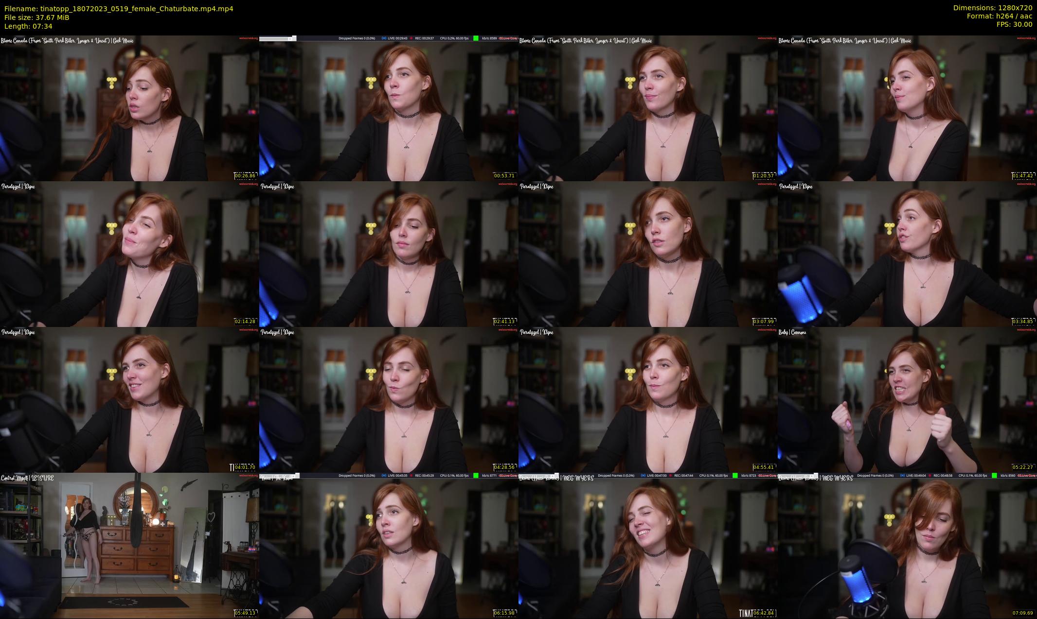 tinatopp — 8 minute Chaturbate female cam show recording, 720p, Jul 18, 2023