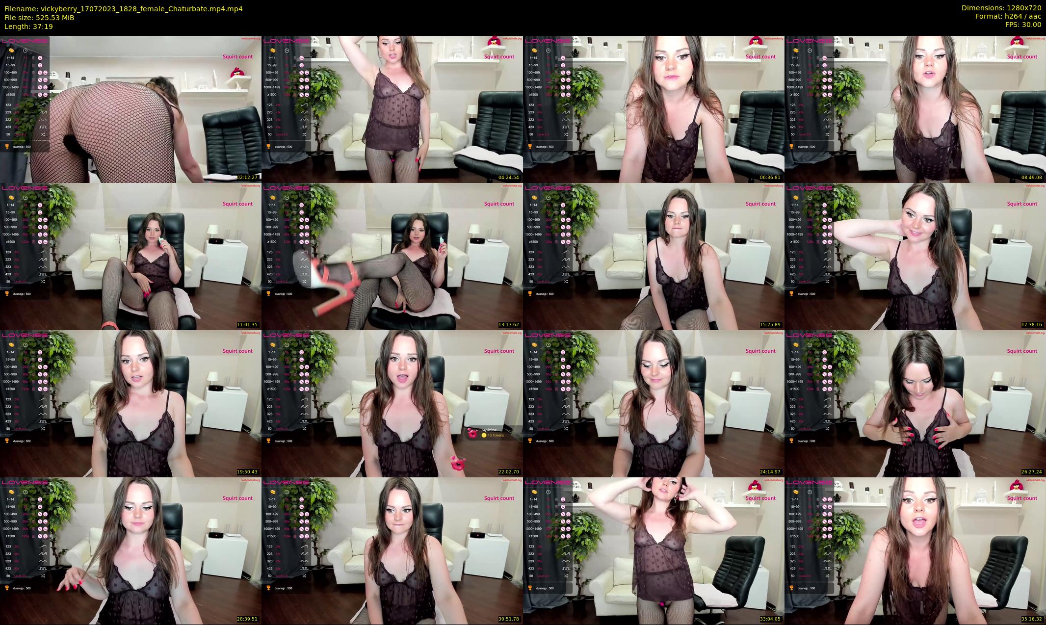vickyberry — 38 minute Chaturbate female cam show recording, 720p, Jul 17, 2023