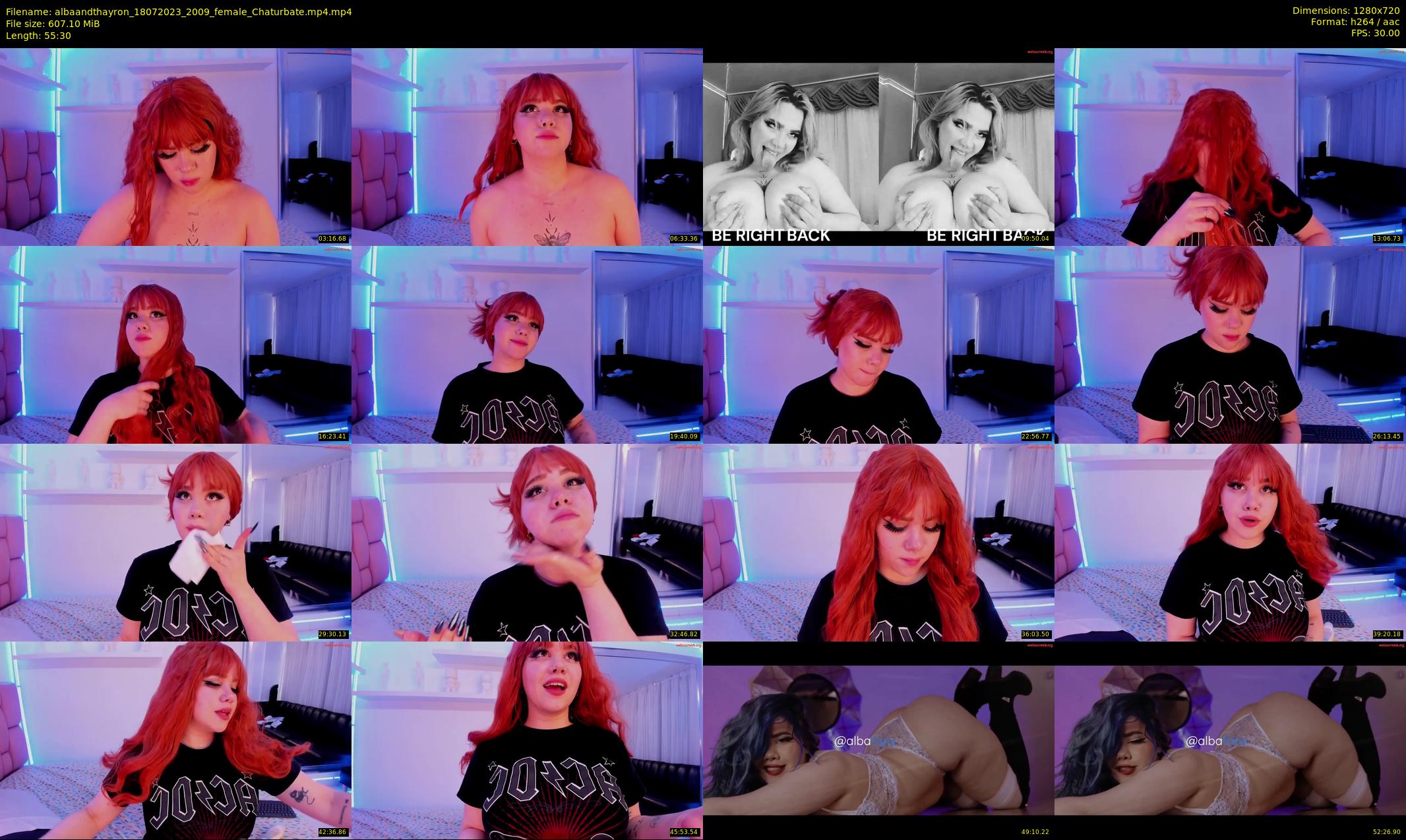 albaandthayron — 56 minute Chaturbate couple cam show recording, 720p, Jul 18, 2023