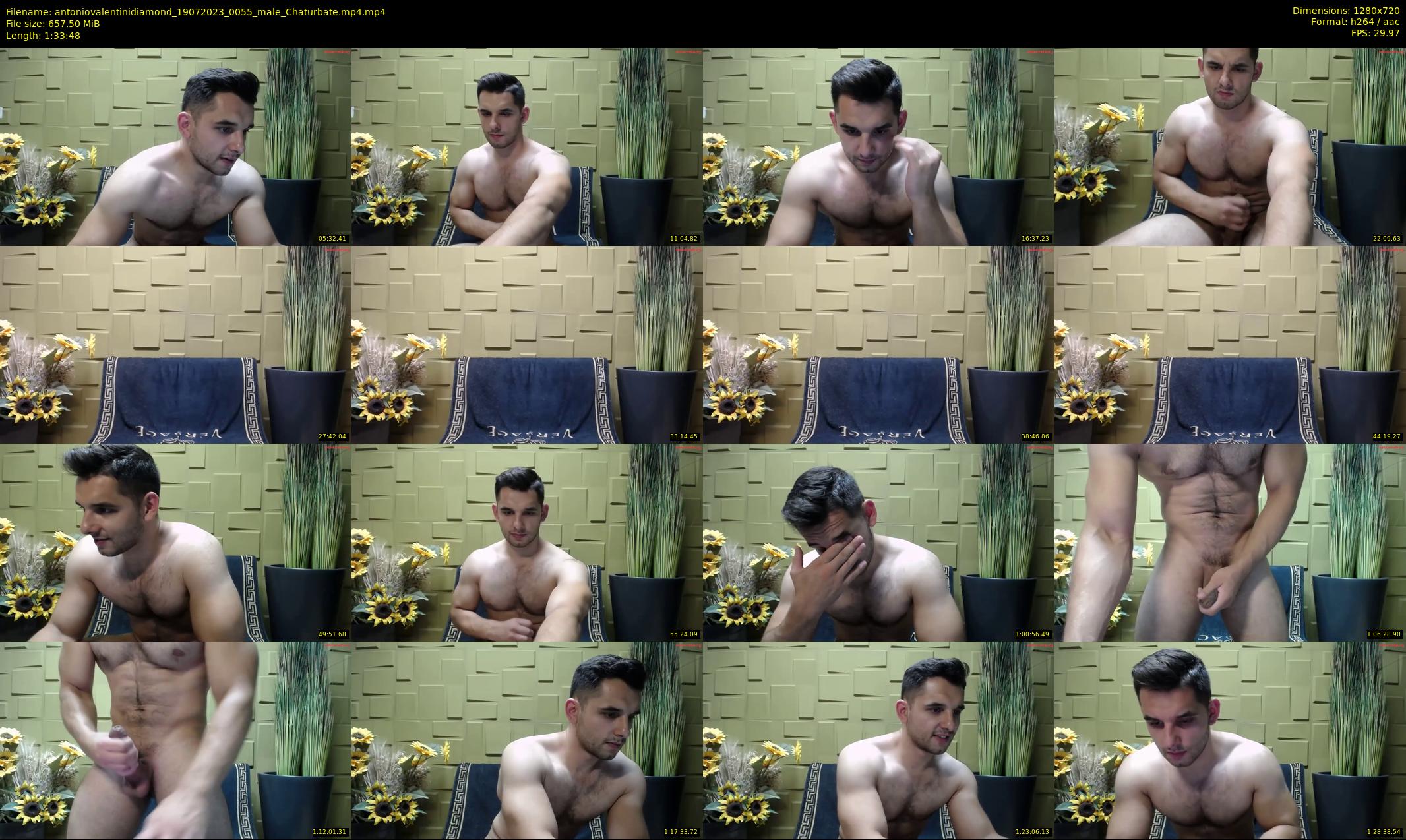 antoniovalentinidiamond — 94 minute Chaturbate male cam show recording, 720p, Jul 19, 2023