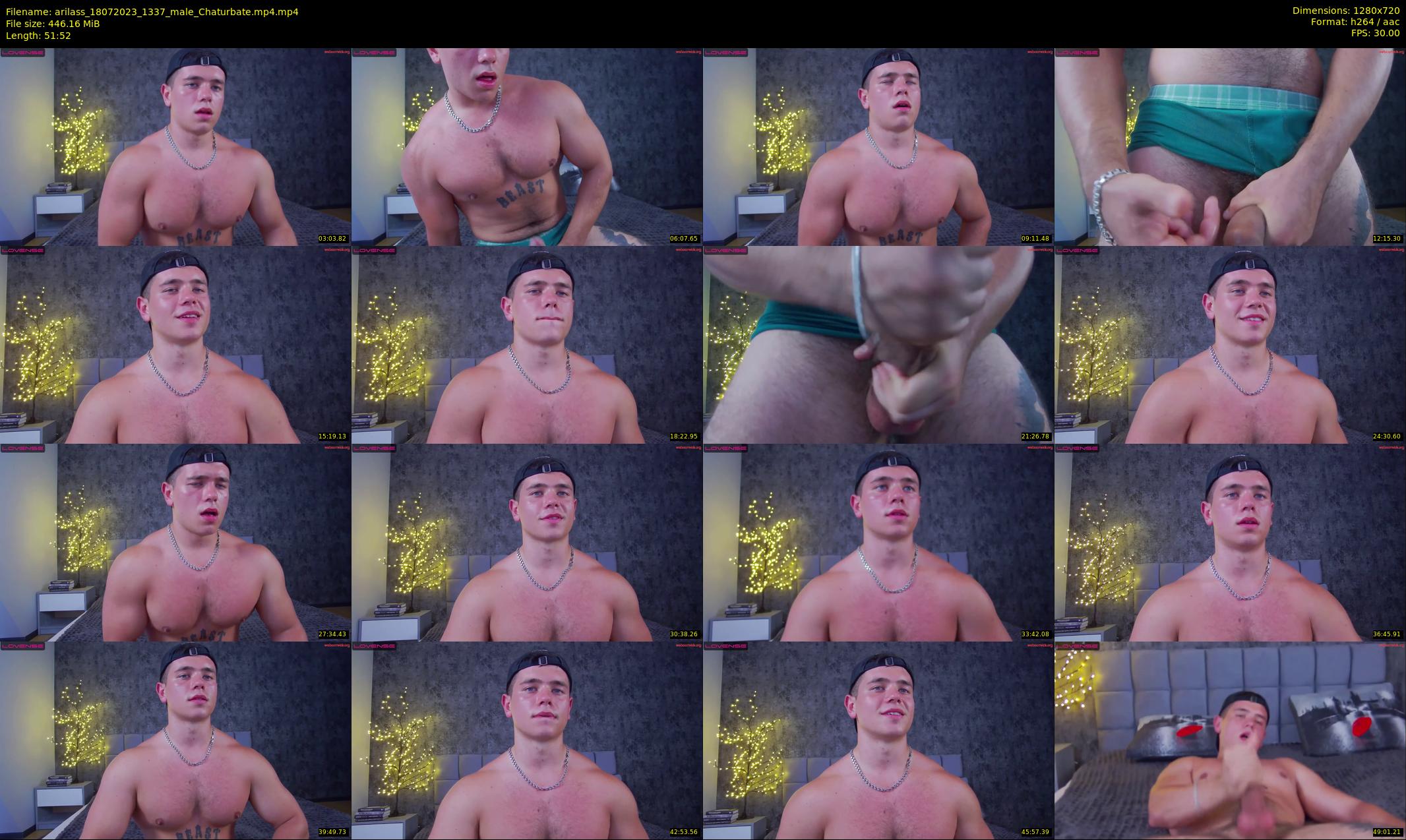 arilass — 52 minute Chaturbate male cam show recording, 720p, Jul 18, 2023