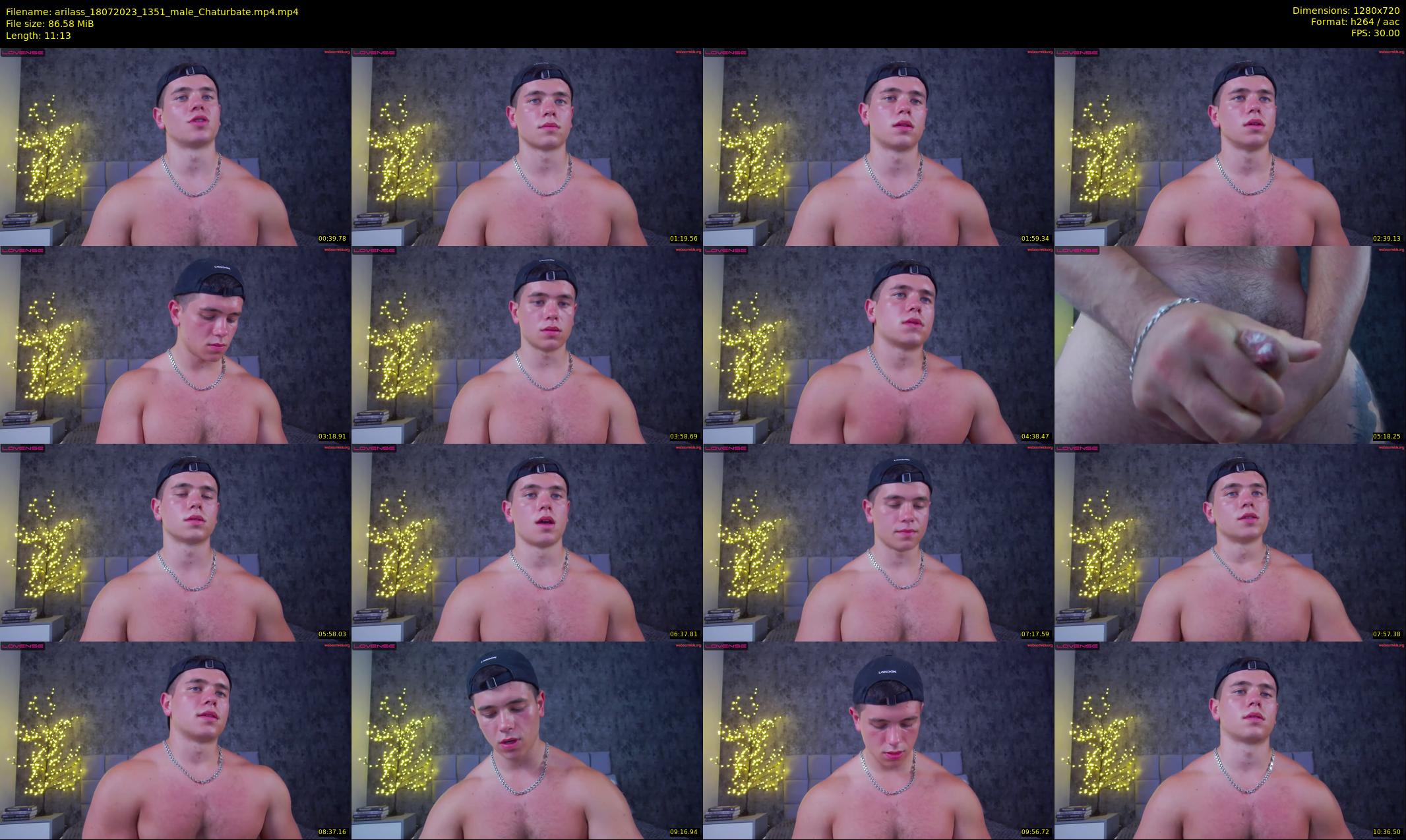 arilass — 12 minute Chaturbate male cam show recording, 720p, Jul 18, 2023