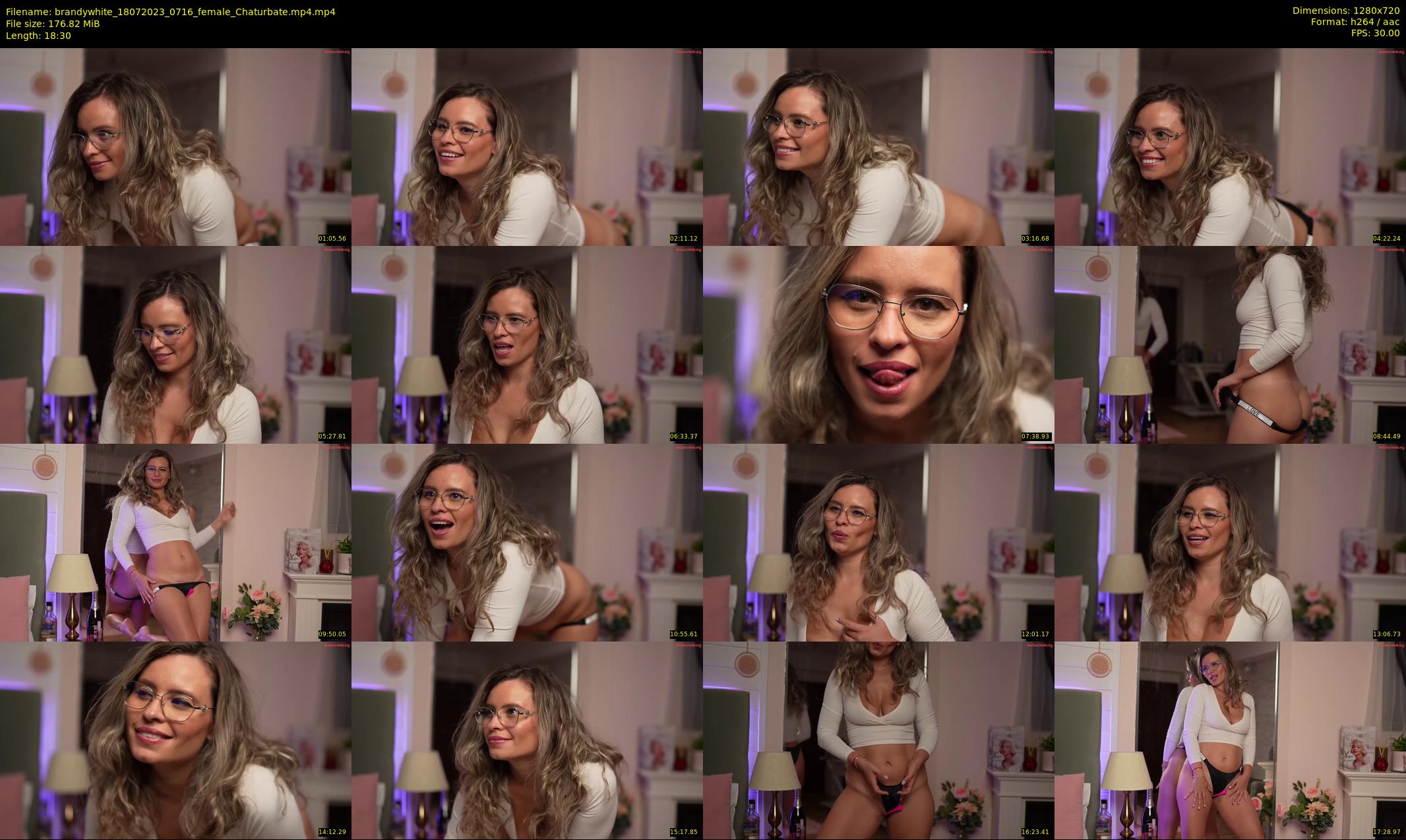 brandywhite — 19 minute Chaturbate female cam show recording, 720p, Jul 18, 2023