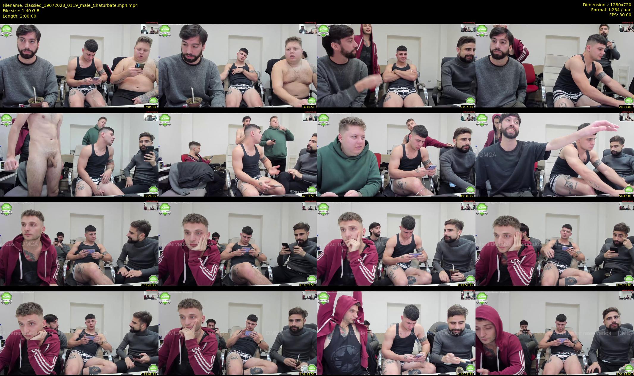 classied — 120 minute Chaturbate male cam show recording, 720p, Jul 19, 2023