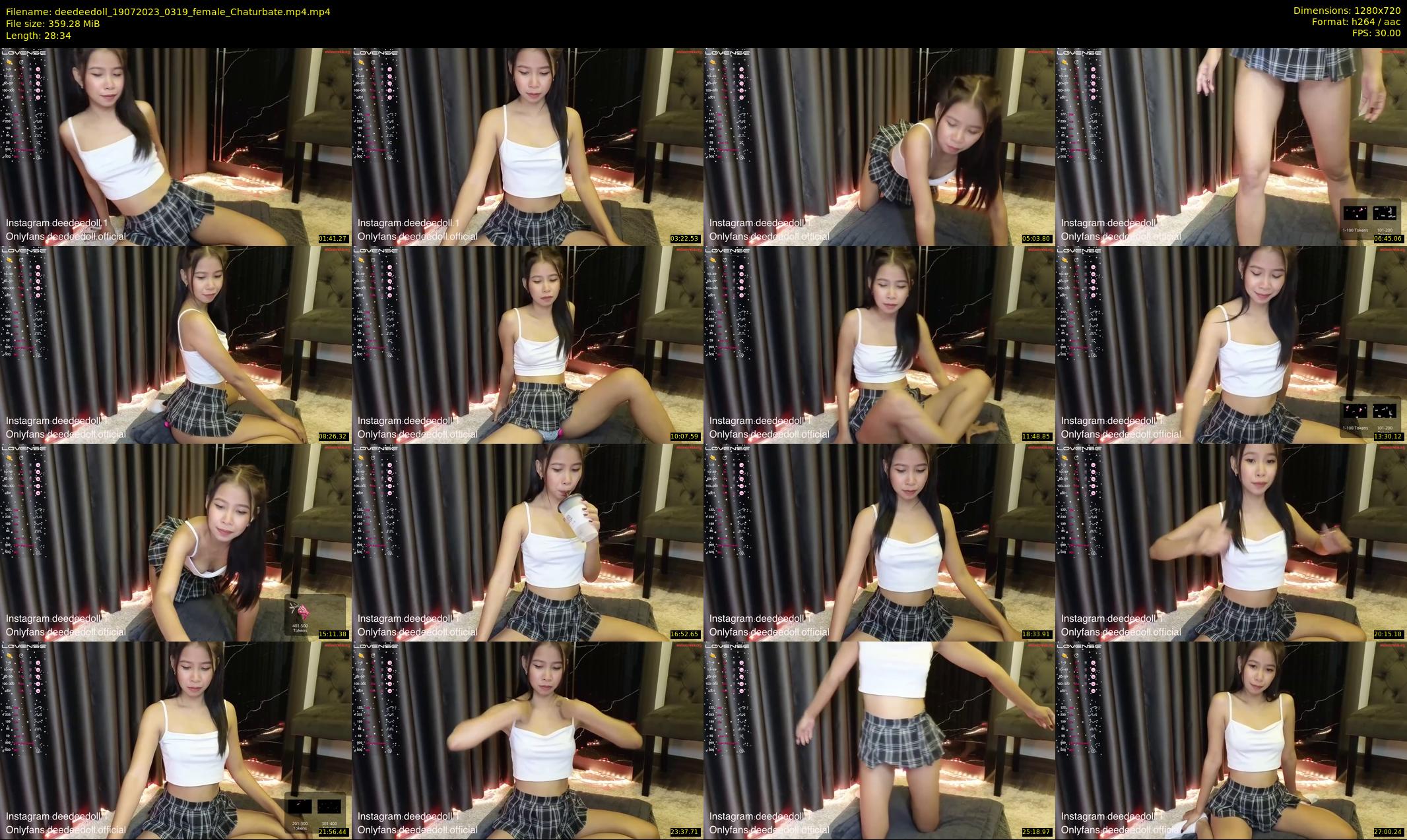 deedeedoll — 29 minute Chaturbate female cam show recording, 720p, Jul 19, 2023