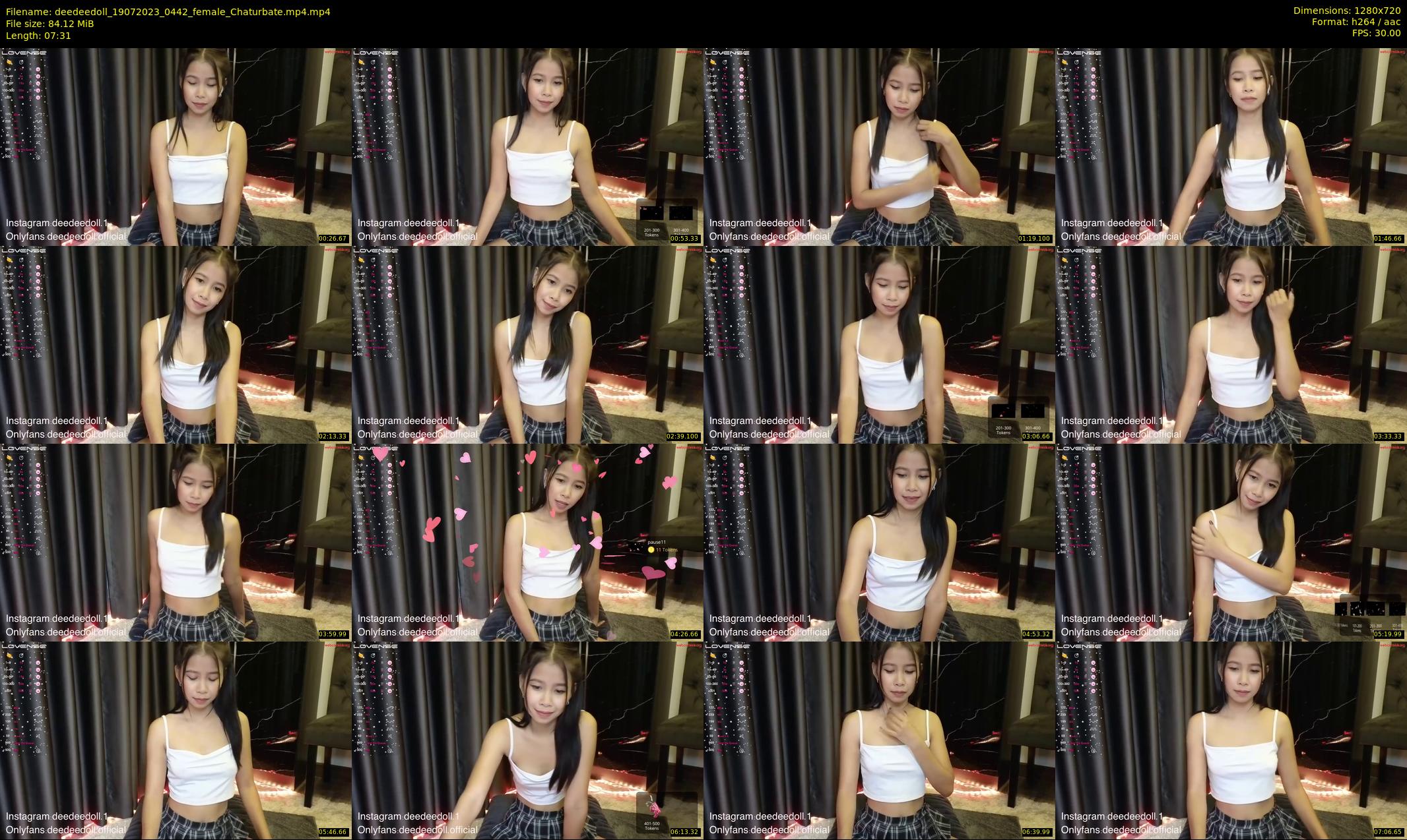 deedeedoll — 8 minute Chaturbate female cam show recording, 720p, Jul 19, 2023