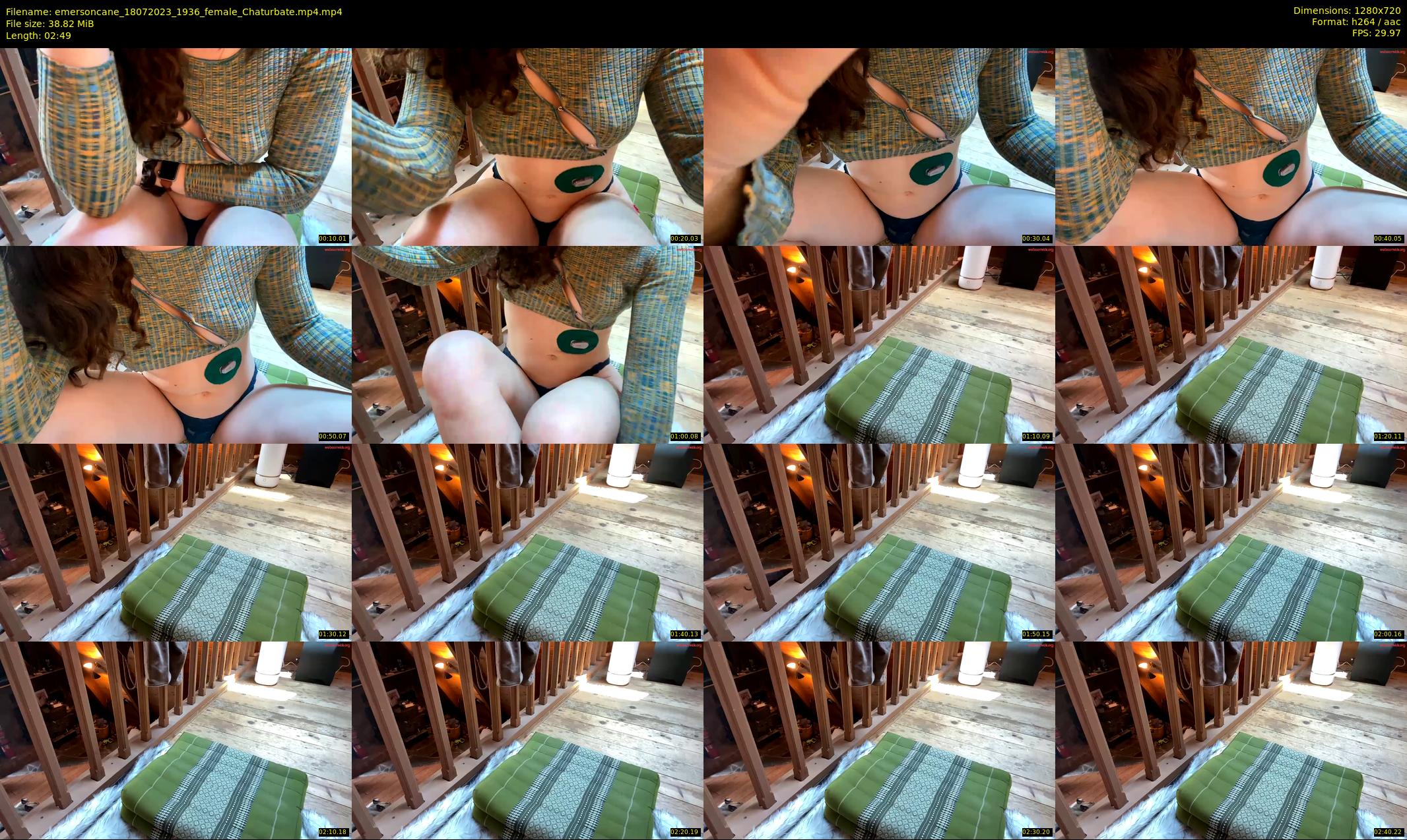 emersoncane — 3 minute Chaturbate female cam show recording, 720p, Jul 18, 2023