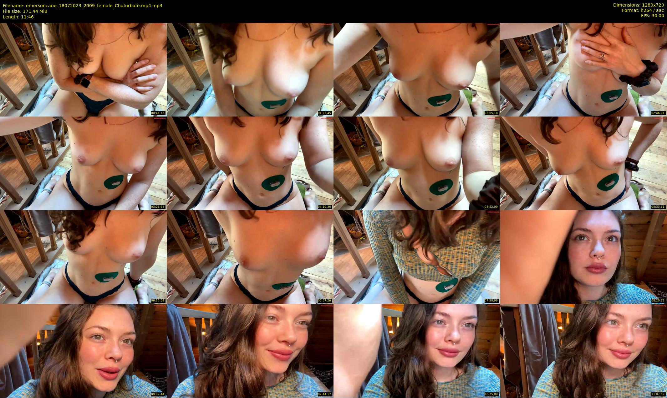 emersoncane — 12 minute Chaturbate female cam show recording, 720p, Jul 18, 2023