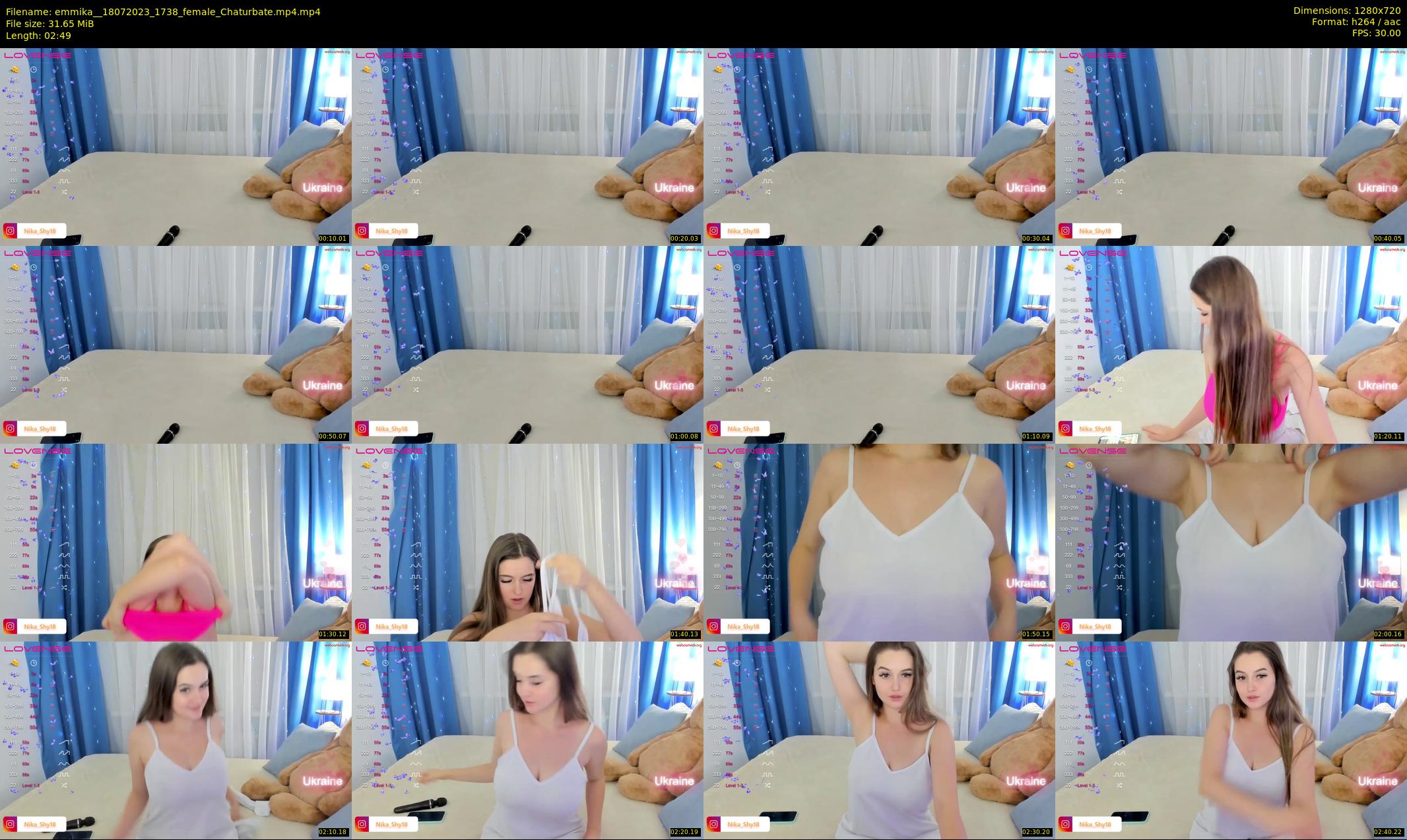 emmika_ — 3 minute Chaturbate female cam show recording, 720p, Jul 18, 2023