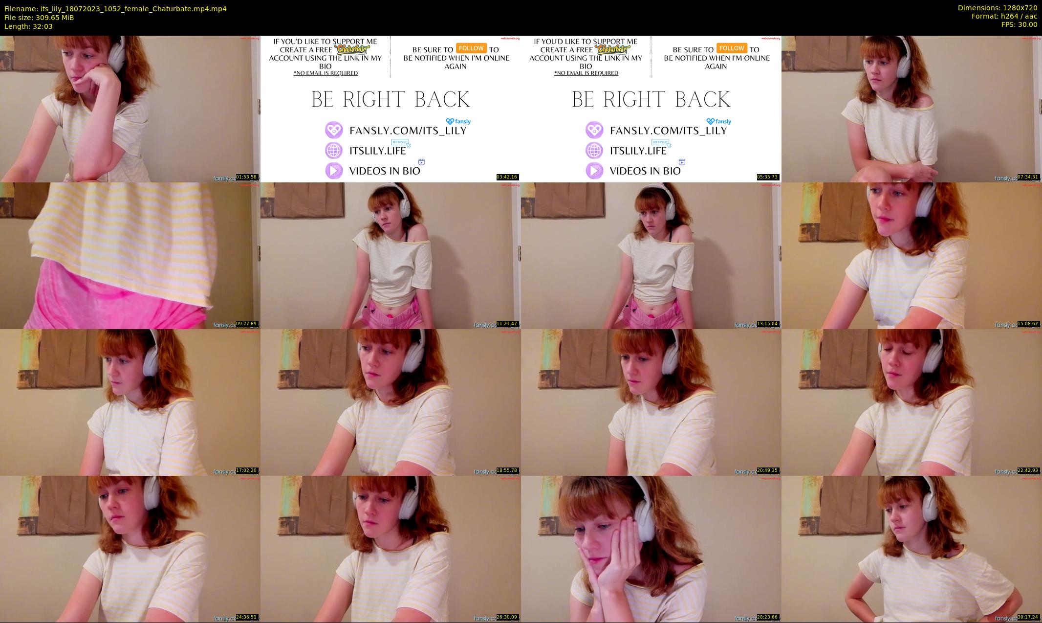 its_lily — 33 minute Chaturbate female cam show recording, 720p, Jul 18, 2023
