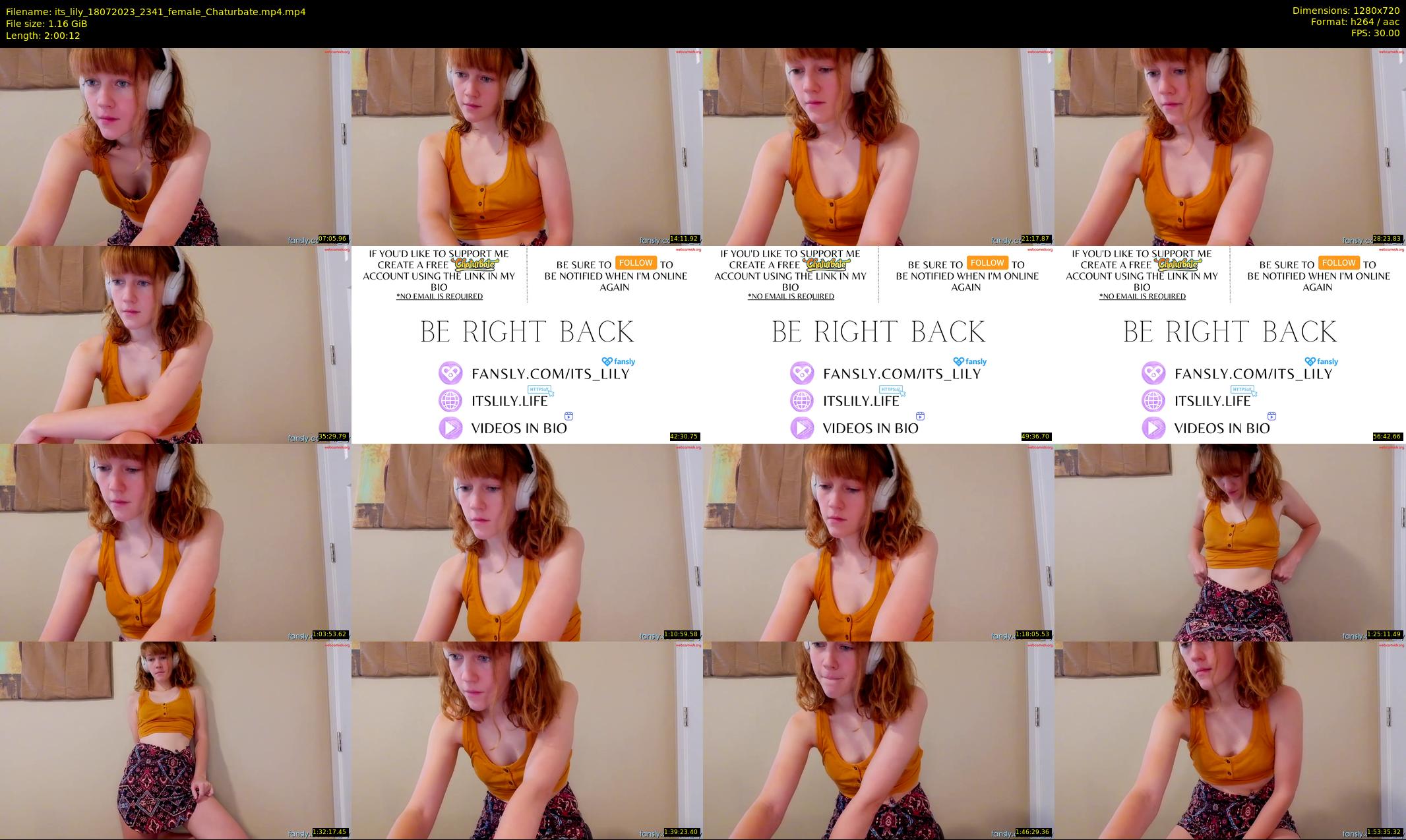 its_lily — 121 minute Chaturbate female cam show recording, 720p, Jul 18, 2023