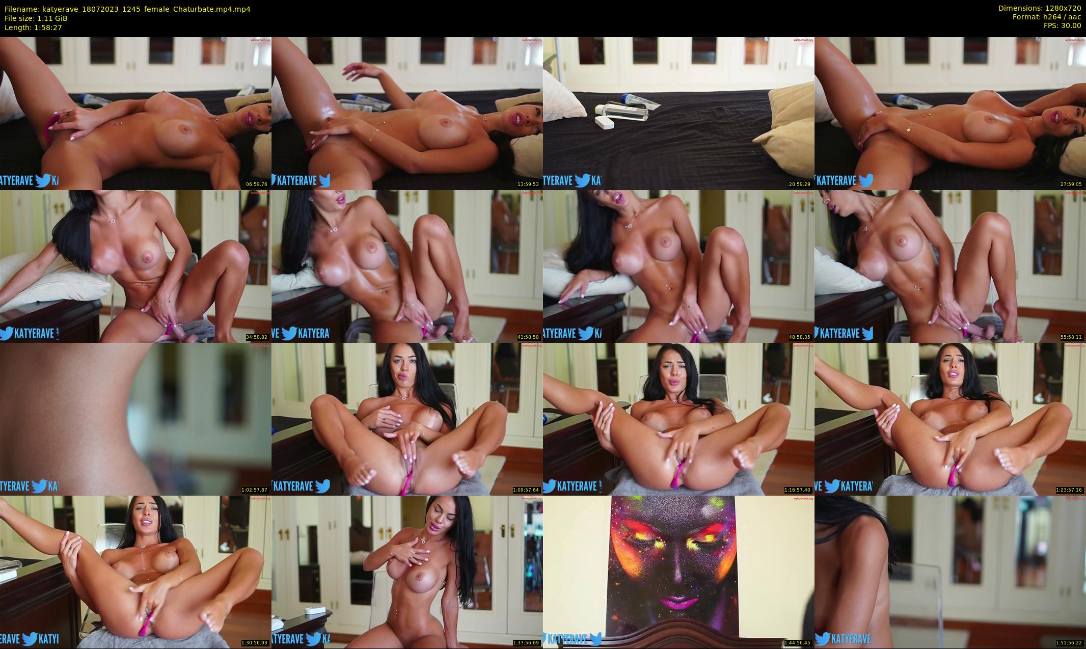 katyerave — 119 minute Chaturbate female cam show recording, 720p, Jul 18, 2023