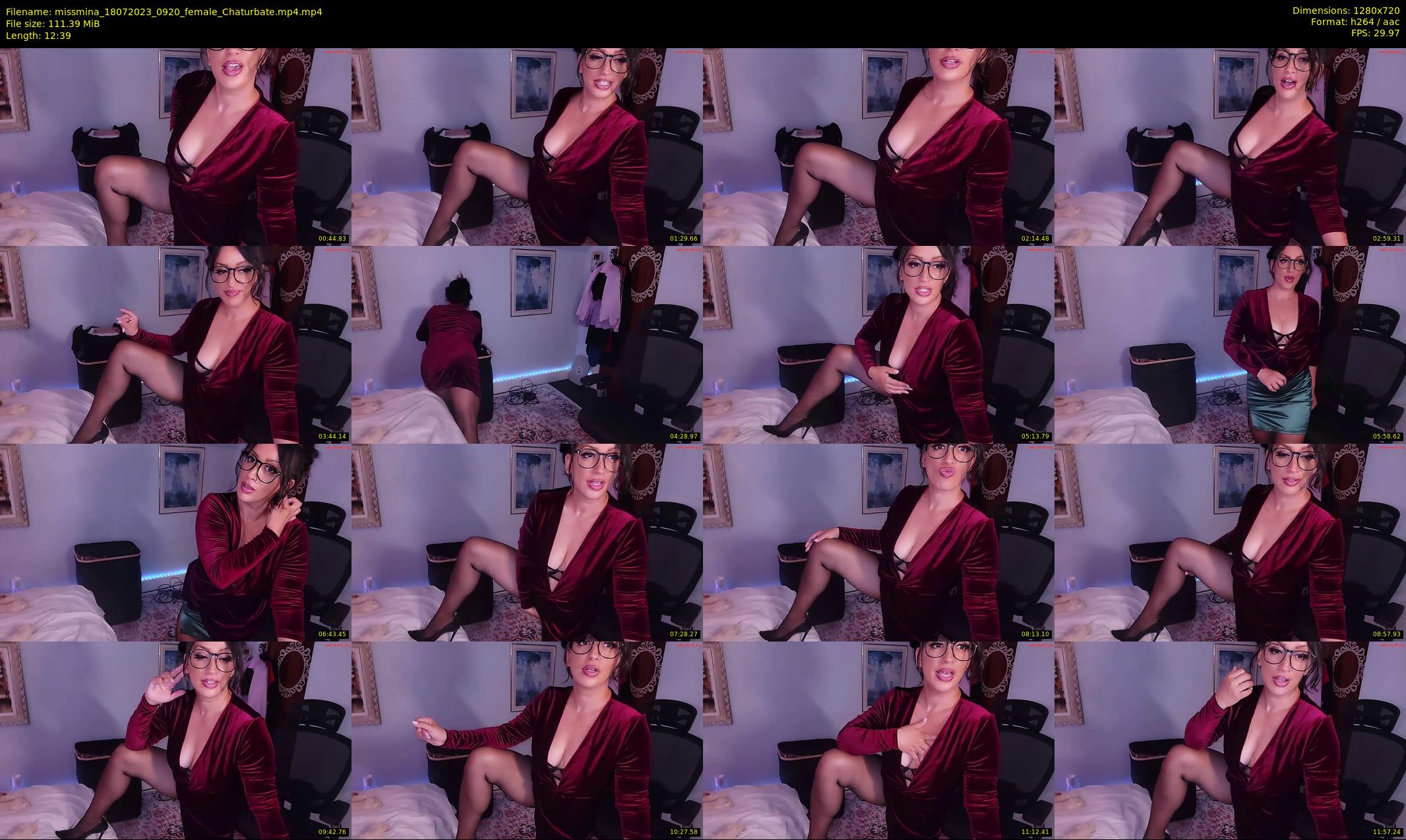 missmina — 13 minute Chaturbate female cam show recording, 720p, Jul 18, 2023