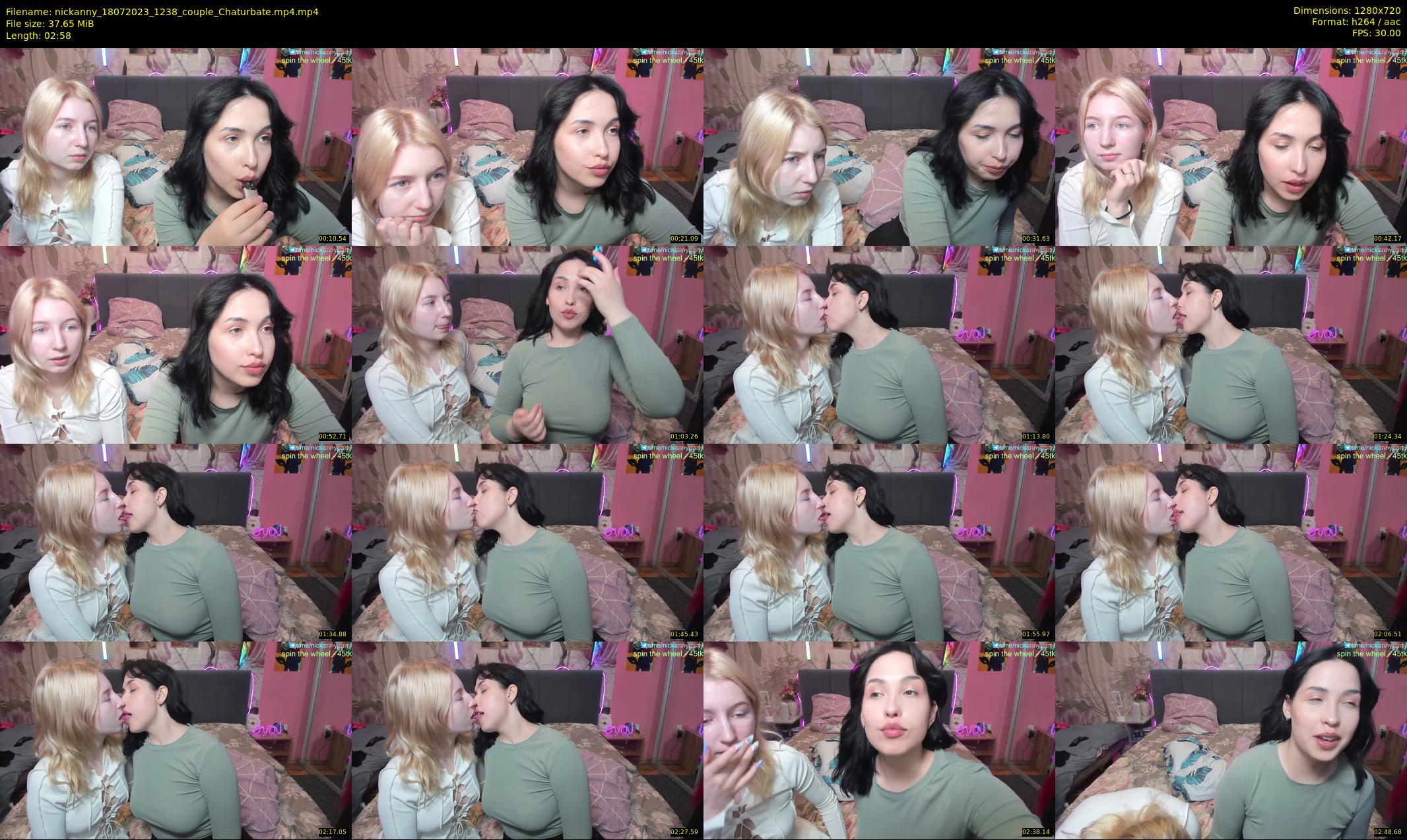 nickanny — 3 minute Chaturbate couple cam show recording, 720p, Jul 18, 2023