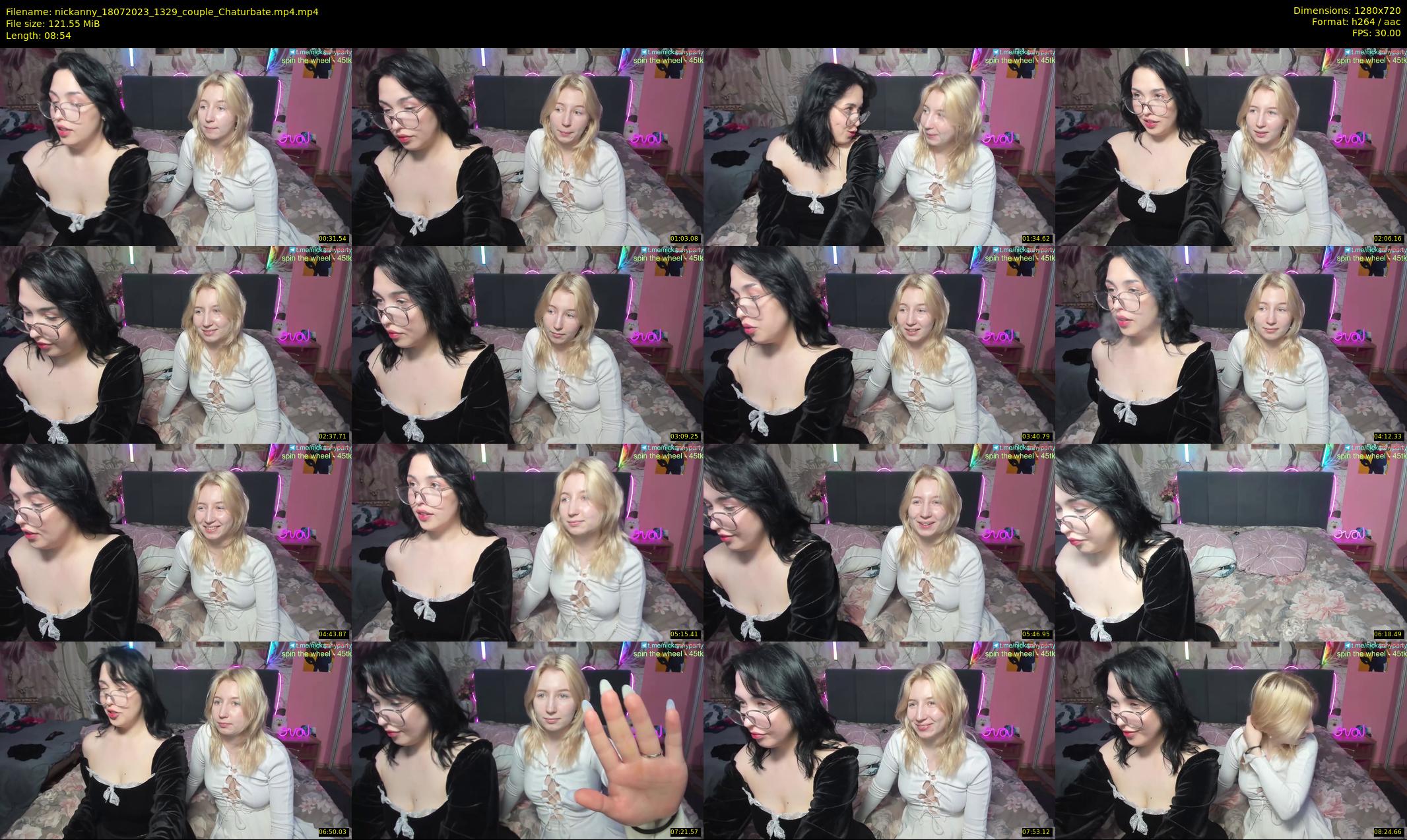 nickanny — 9 minute Chaturbate couple cam show recording, 720p, Jul 18, 2023
