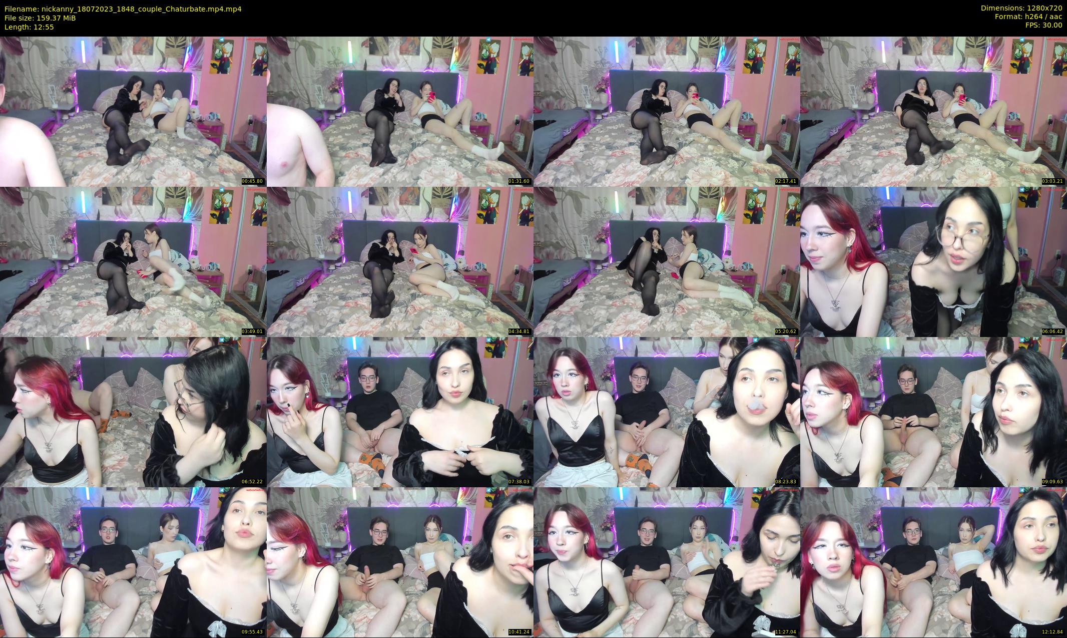 nickanny — 13 minute Chaturbate couple cam show recording, 720p, Jul 18, 2023