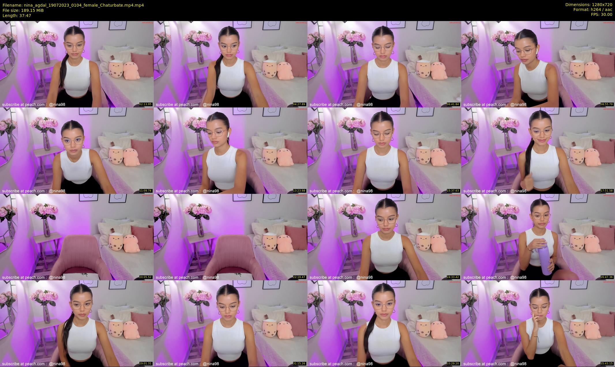nina_agdal — 38 minute Chaturbate female cam show recording, 720p, Jul 19, 2023