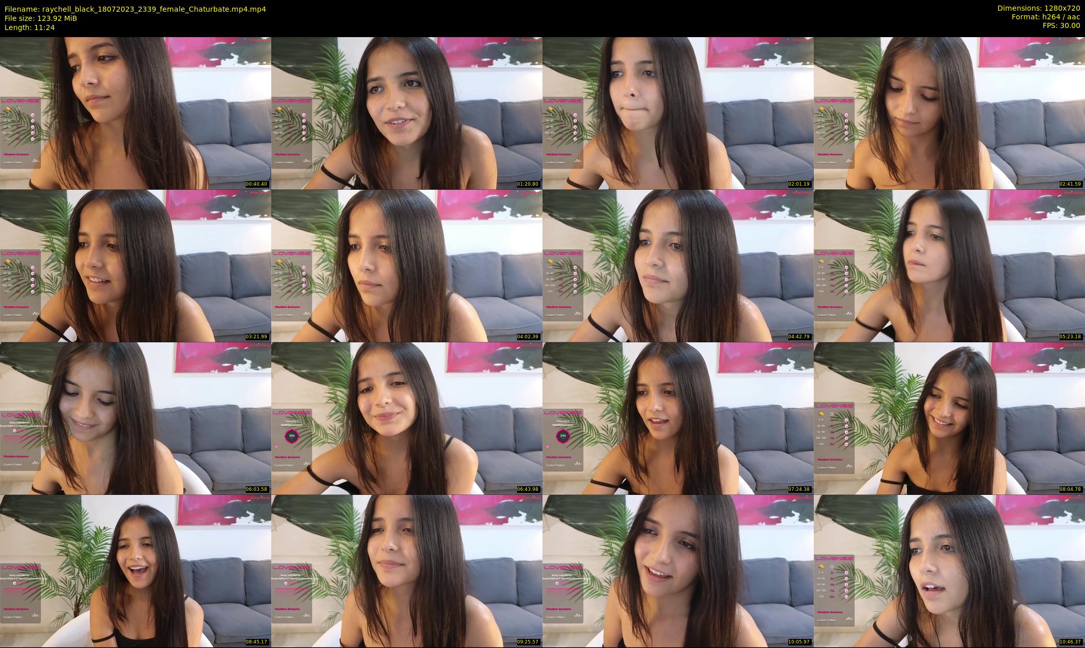 raychell_black — 12 minute Chaturbate female cam show recording, 720p, Jul 18, 2023