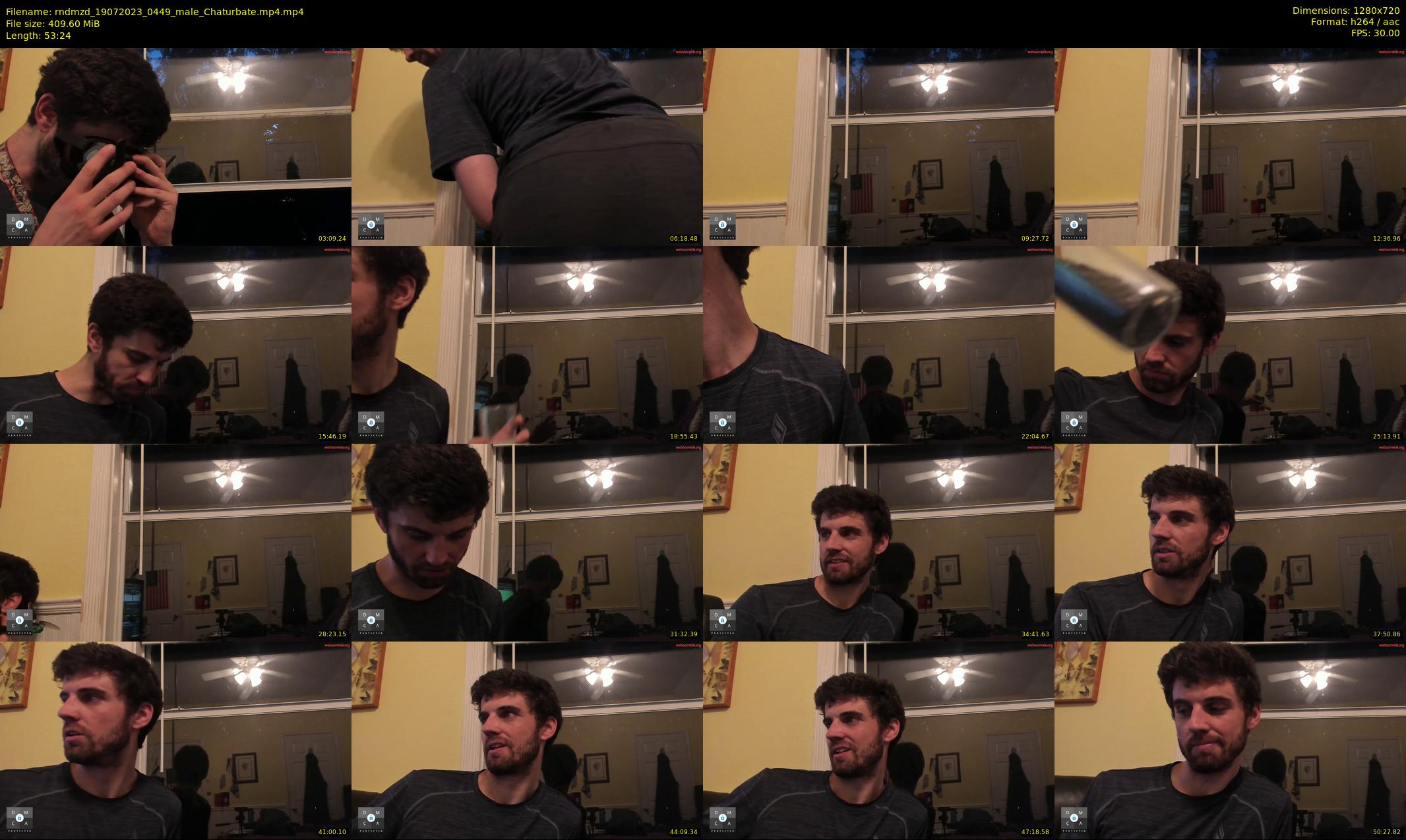 rndmzd — 54 minute Chaturbate male cam show recording, 720p, Jul 19, 2023