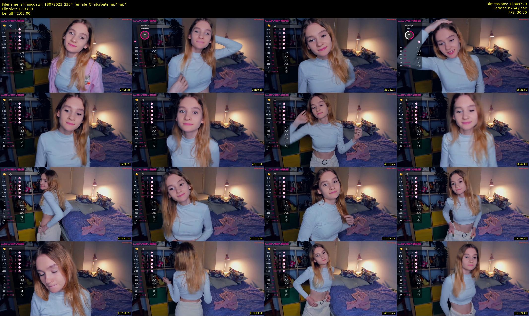 shiningdawn — 120 minute Chaturbate female cam show recording, 720p, Jul 18, 2023