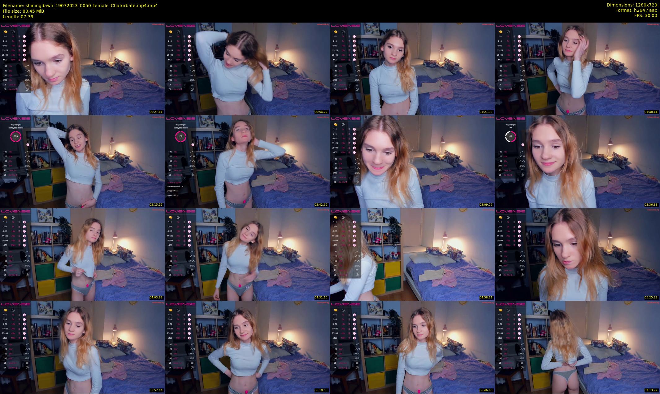 shiningdawn — 8 minute Chaturbate female cam show recording, 720p, Jul 19, 2023