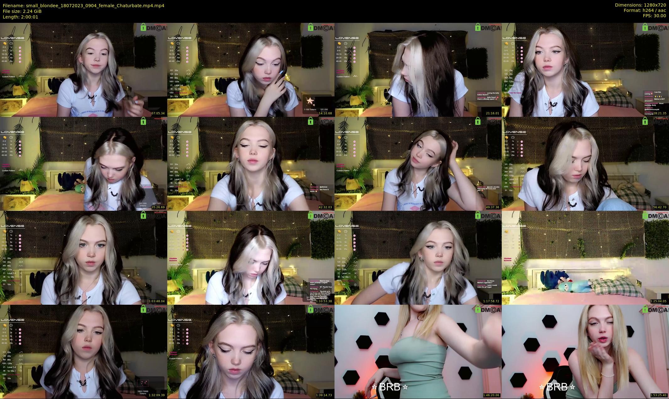 small_blondee — 121 minute Chaturbate female cam show recording, 720p, Jul 18, 2023