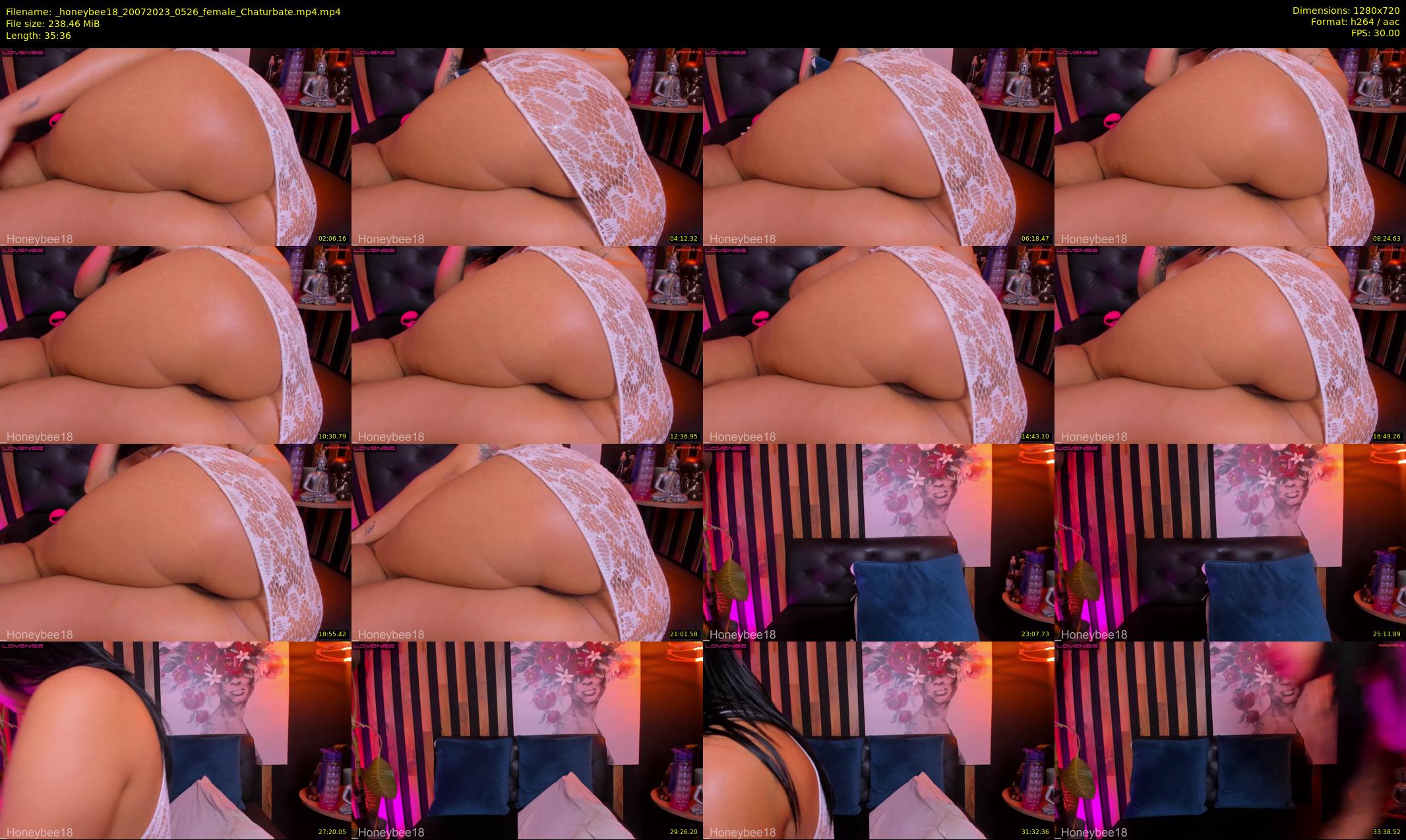 _honeybee18 — 36 minute Chaturbate female cam show recording, 720p, Jul 20, 2023