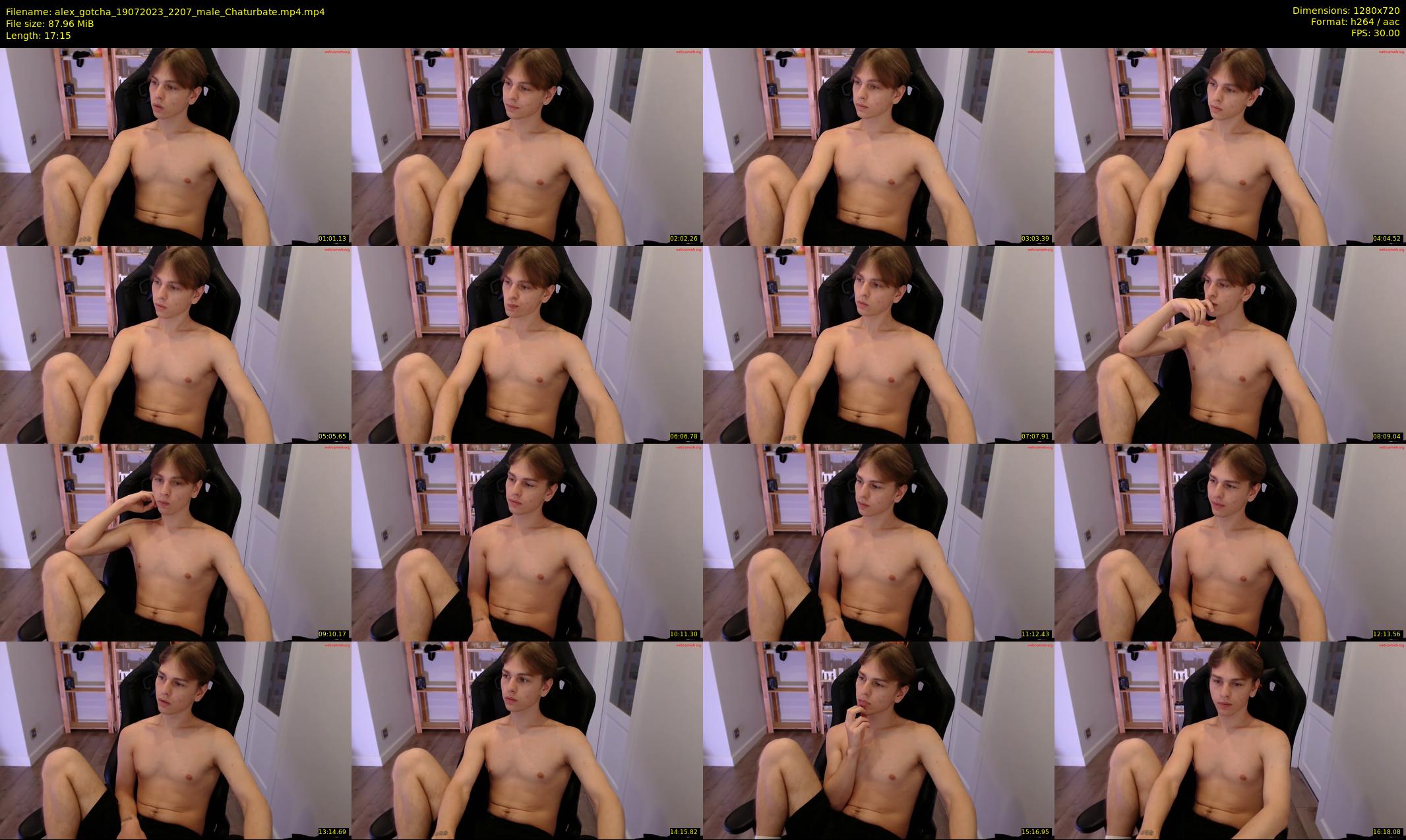 alex_gotcha — 18 minute Chaturbate male cam show recording, 720p, Jul 19, 2023
