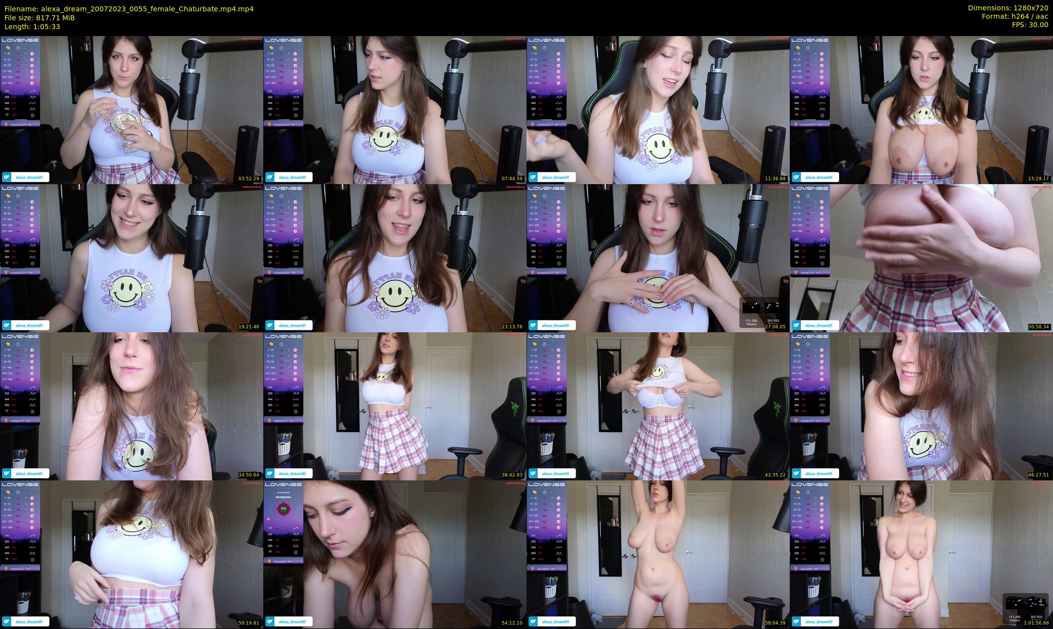 alexa_dream — 66 minute Chaturbate female cam show recording, 720p, Jul 20, 2023