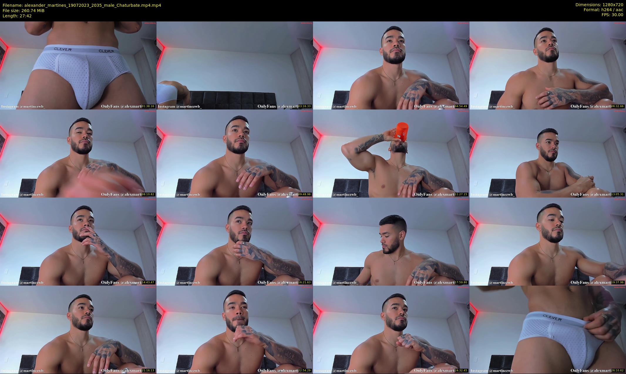 alexander_martines — 28 minute Chaturbate male cam show recording, 720p, Jul 19, 2023