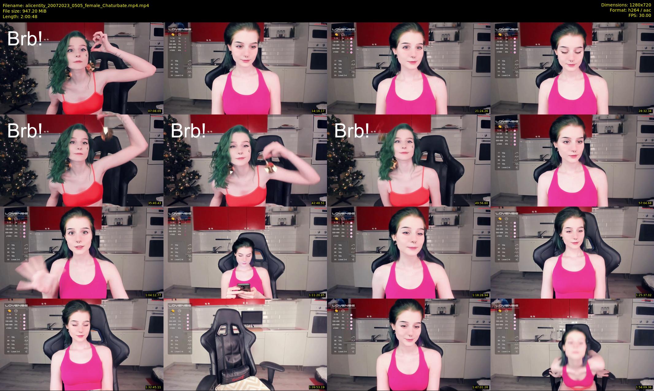 alicentity — 121 minute Chaturbate female cam show recording, 720p, Jul 20, 2023