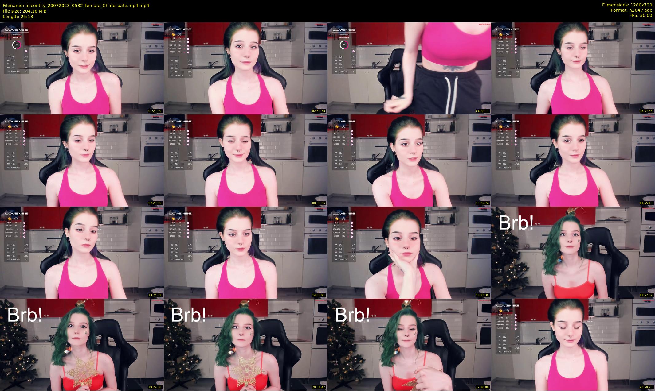 alicentity — 26 minute Chaturbate female cam show recording, 720p, Jul 20, 2023
