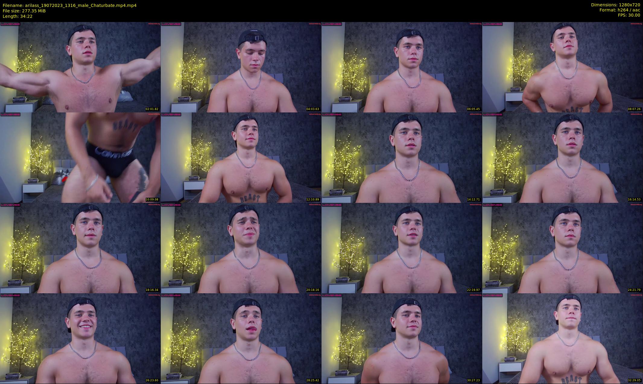 arilass — 35 minute Chaturbate male cam show recording, 720p, Jul 19, 2023