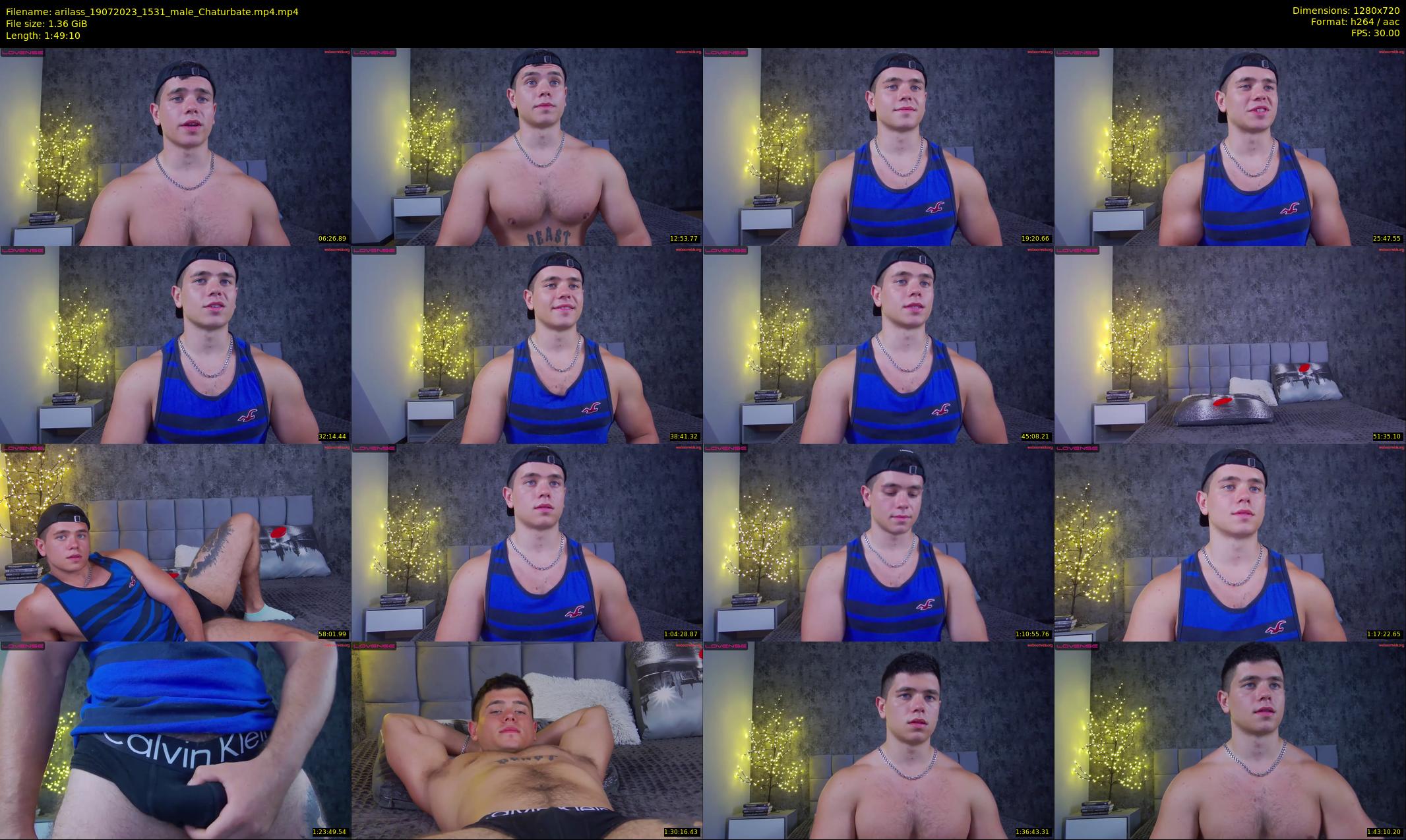 arilass — 110 minute Chaturbate male cam show recording, 720p, Jul 19, 2023