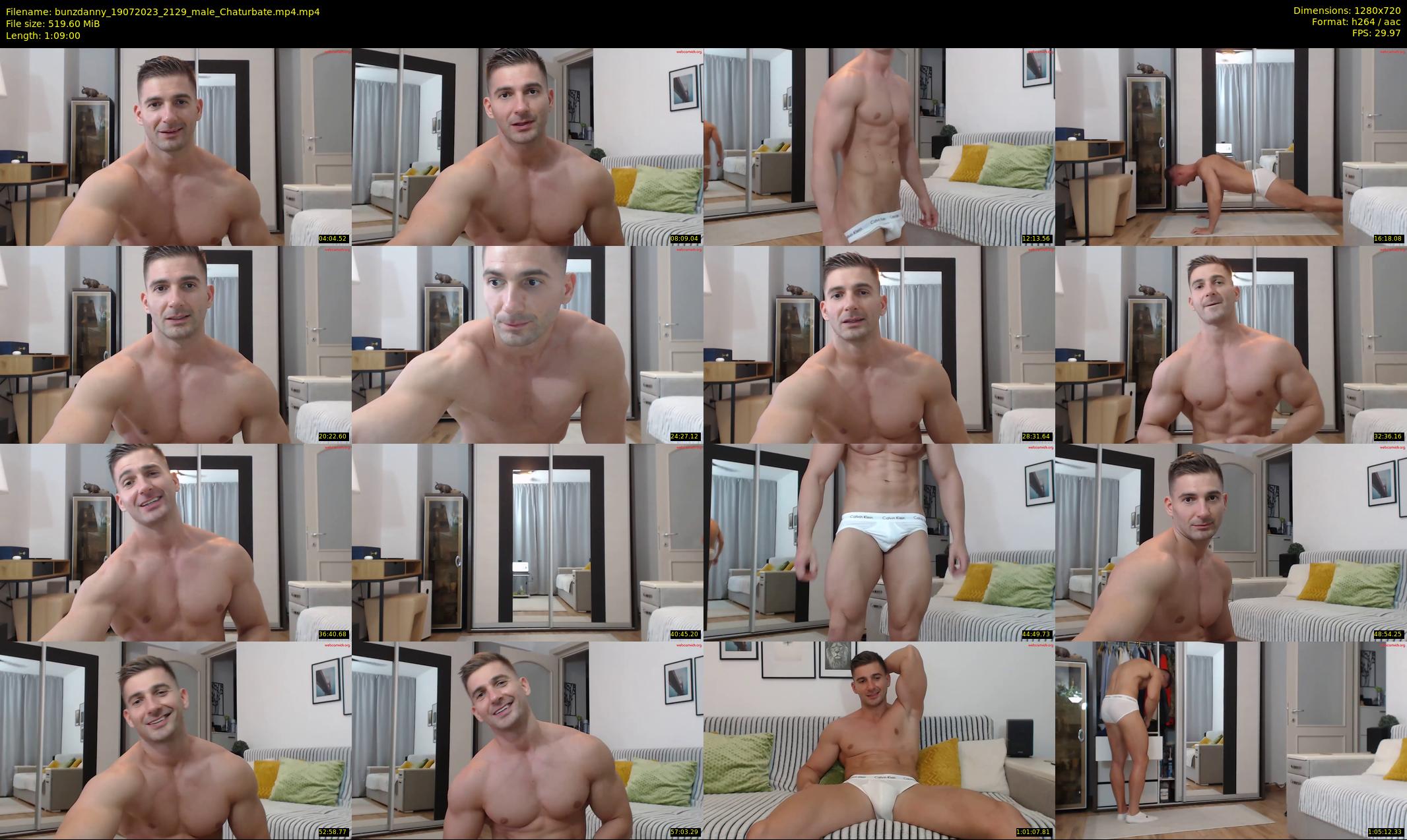 bunzdanny — 69 minute Chaturbate male cam show recording, 720p, Jul 19, 2023