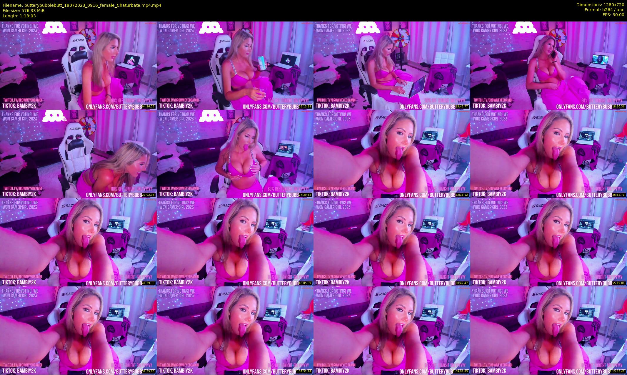 butterybubblebutt — 79 minute Chaturbate couple cam show recording, 720p, Jul 19, 2023