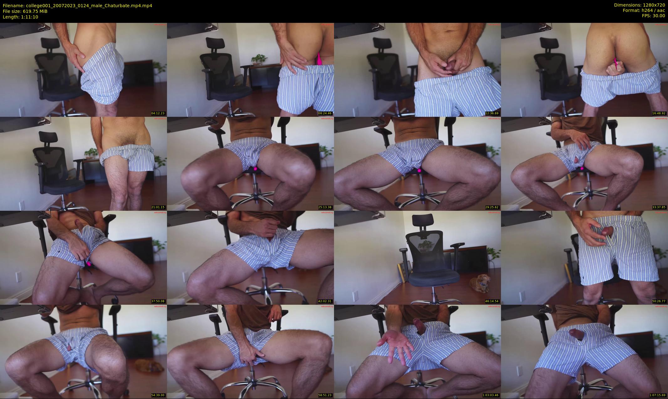 college001 — 72 minute Chaturbate male cam show recording, 720p, Jul 20, 2023