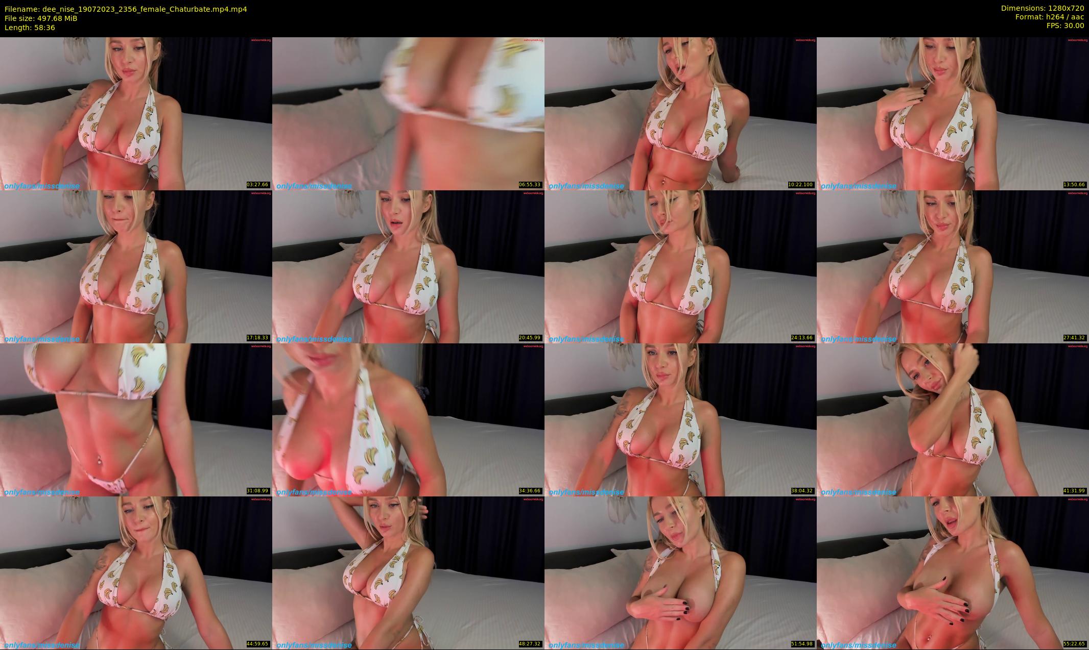 dee_nise — 59 minute Chaturbate female cam show recording, 720p, Jul 19, 2023