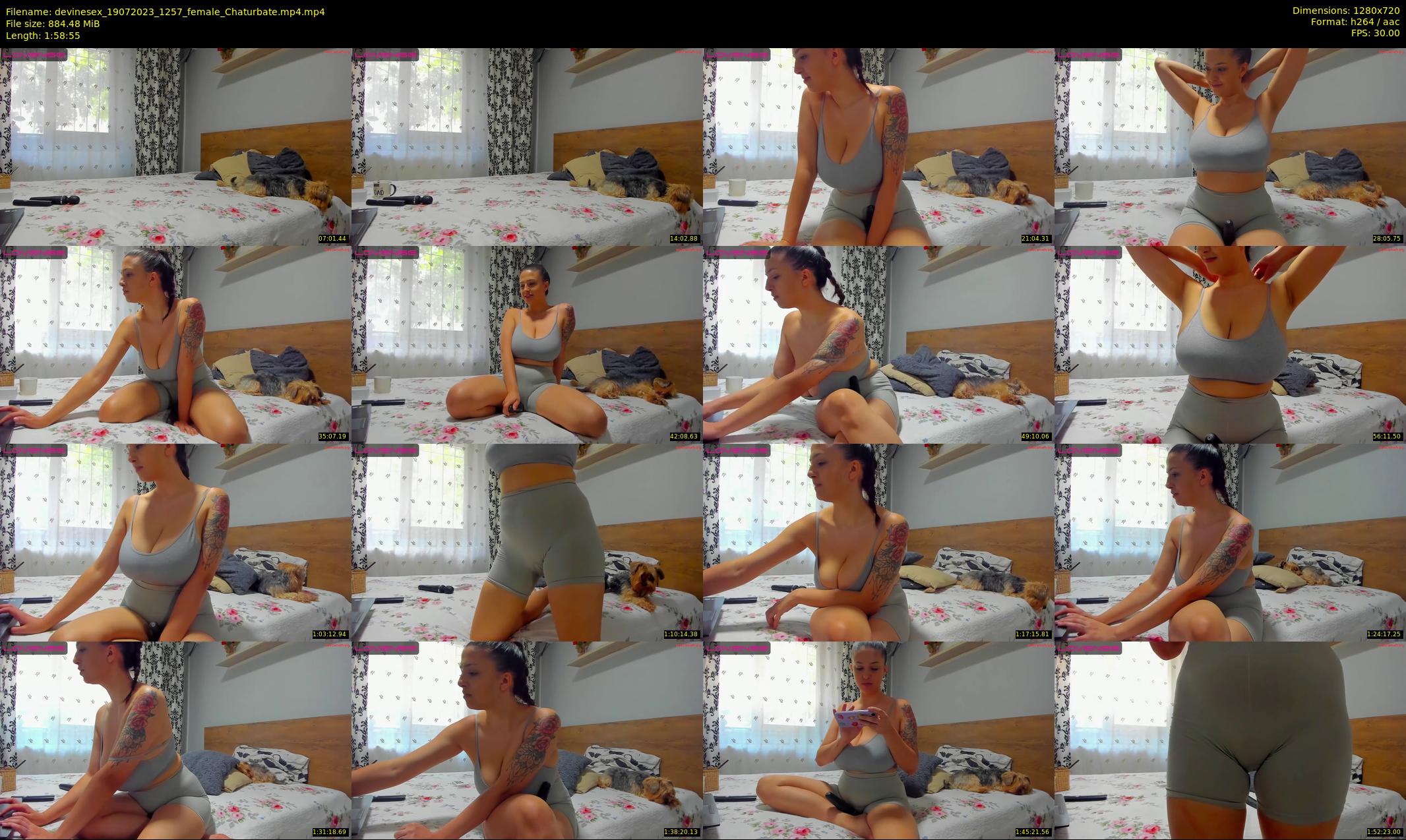 devinesex — 119 minute Chaturbate female cam show recording, 720p, Jul 19, 2023