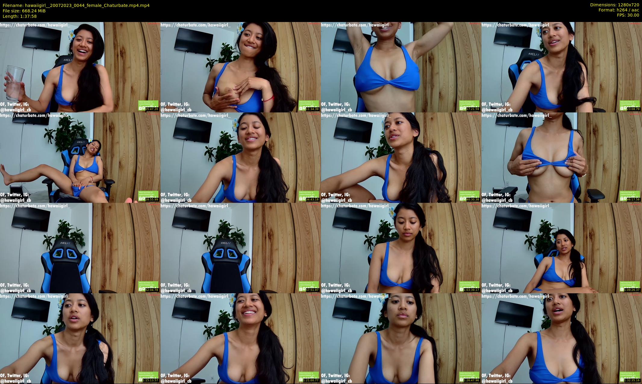 hawaiigirl_ — 98 minute Chaturbate female cam show recording, 720p, Jul 20, 2023